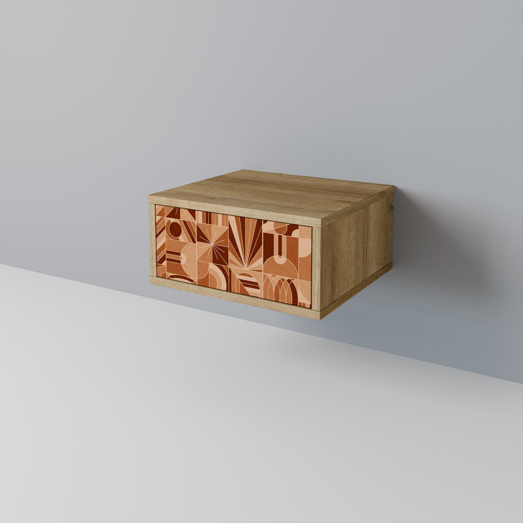 PRISM MOSAIC Nightstand in Oak Effect