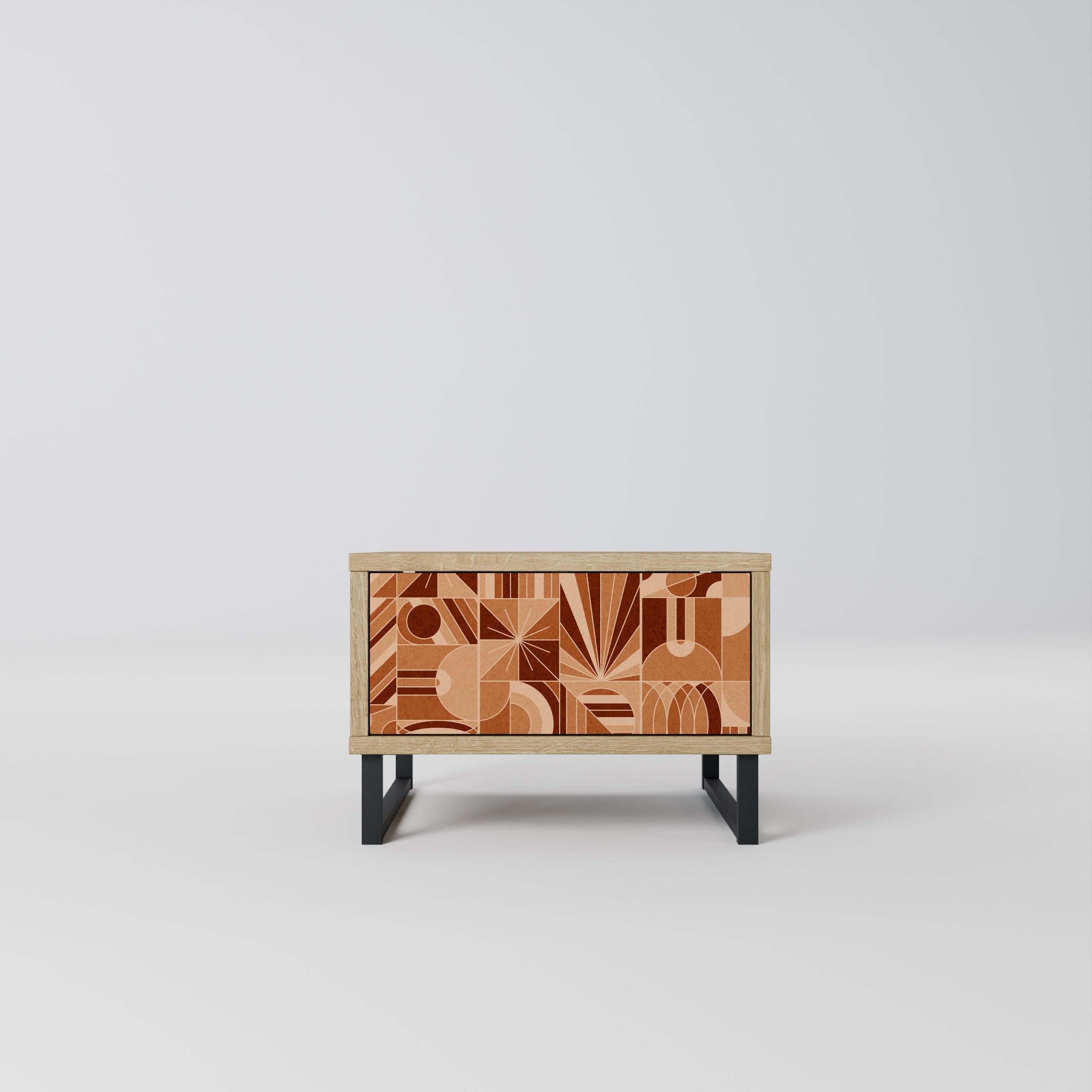 PRISM MOSAIC Nightstand in Oak Effect