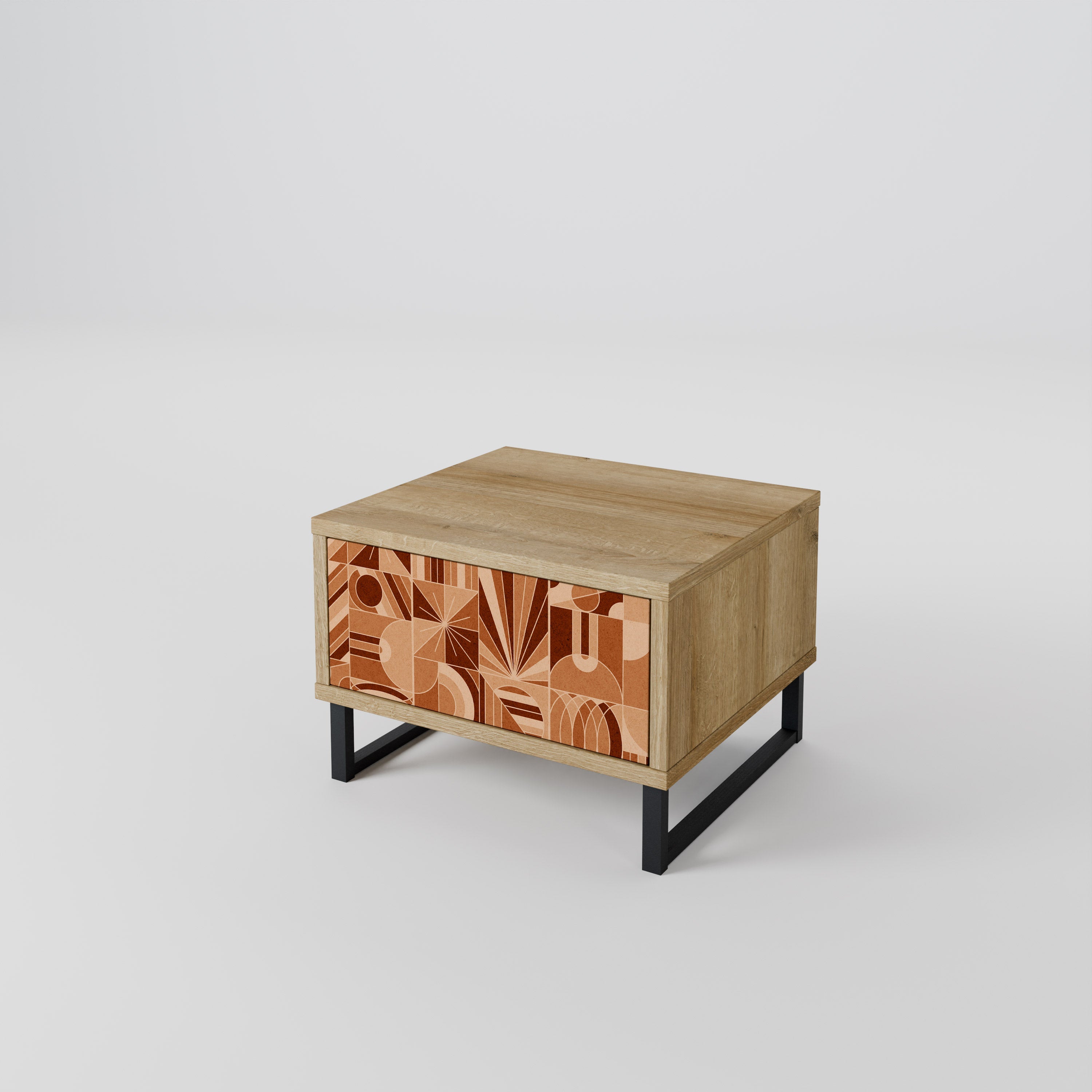 PRISM MOSAIC Nightstand in Oak Effect