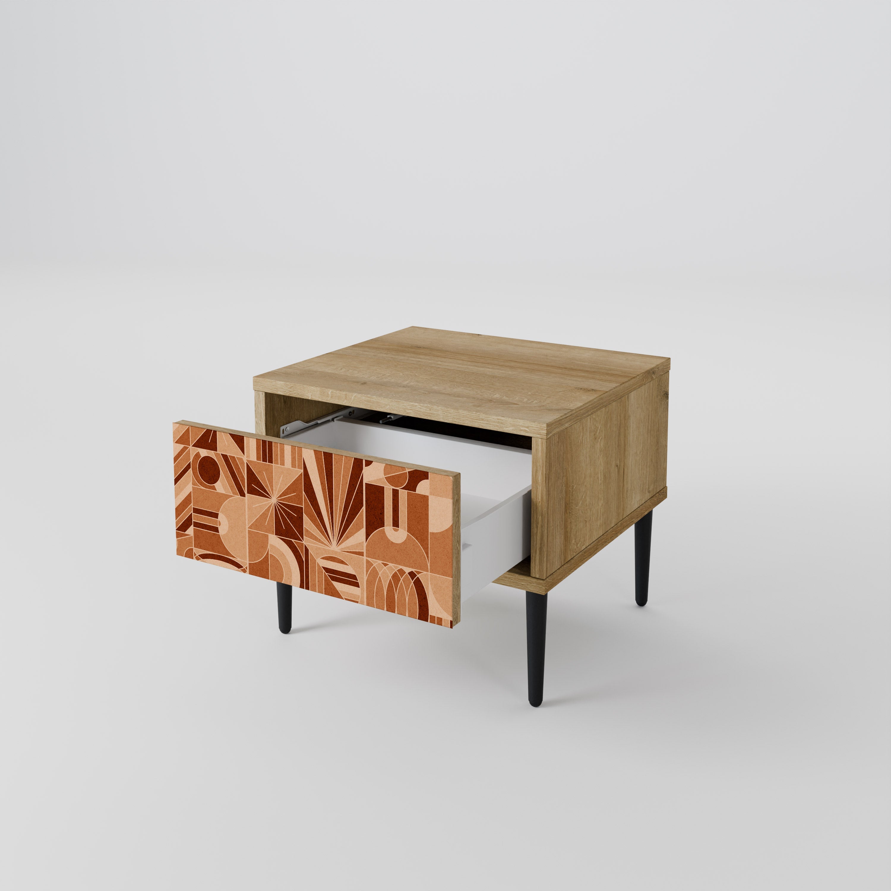 PRISM MOSAIC Nightstand in Oak Effect