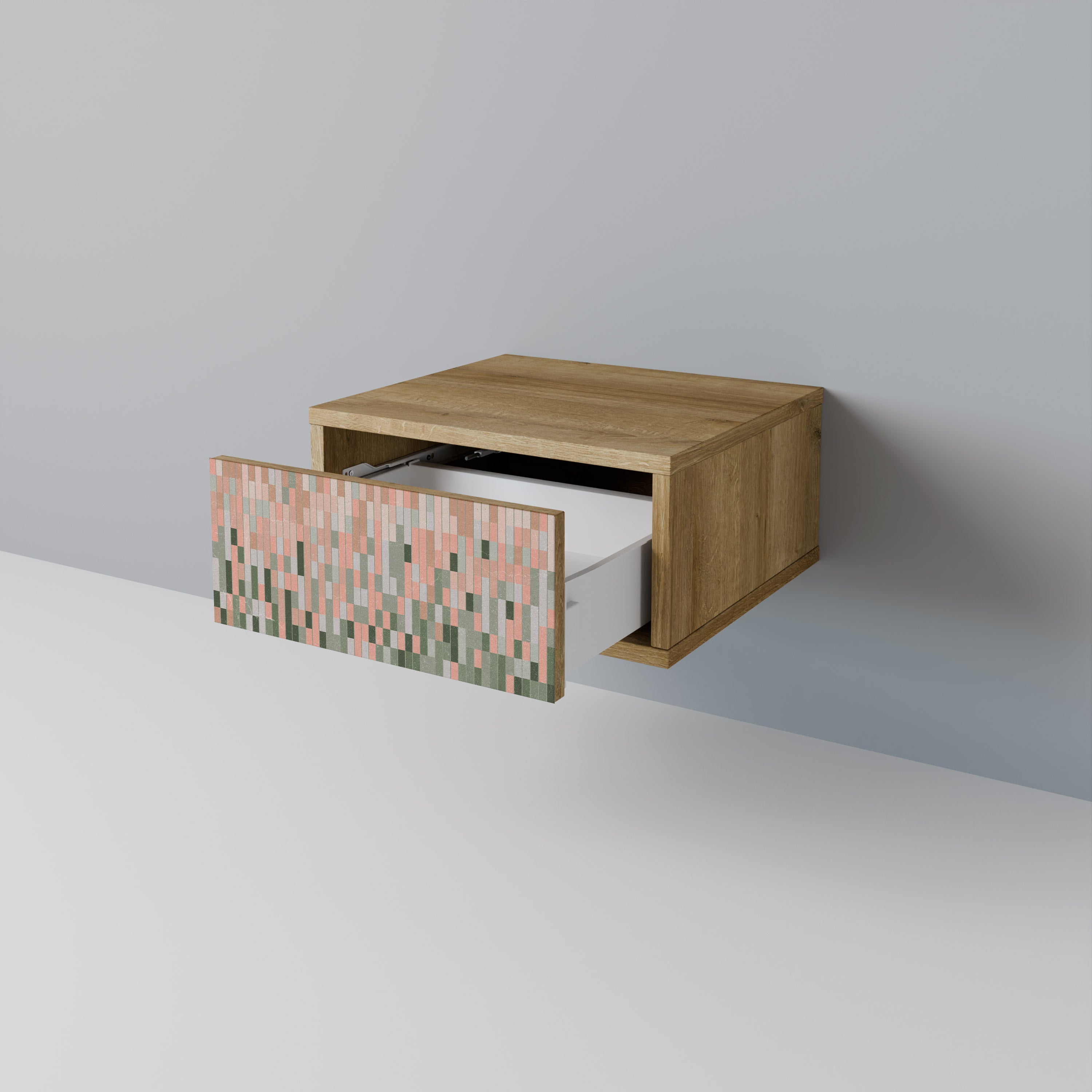 BUILDING THE FUTURE Nightstand in Oak Effect