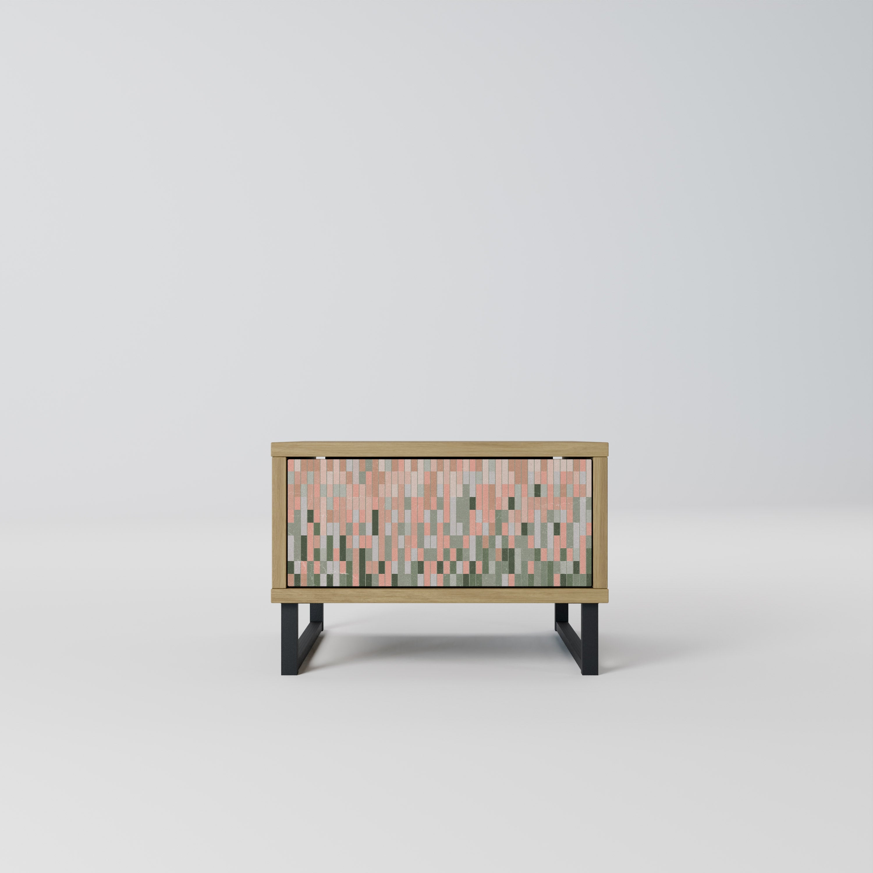 BUILDING THE FUTURE Nightstand in Oak Effect