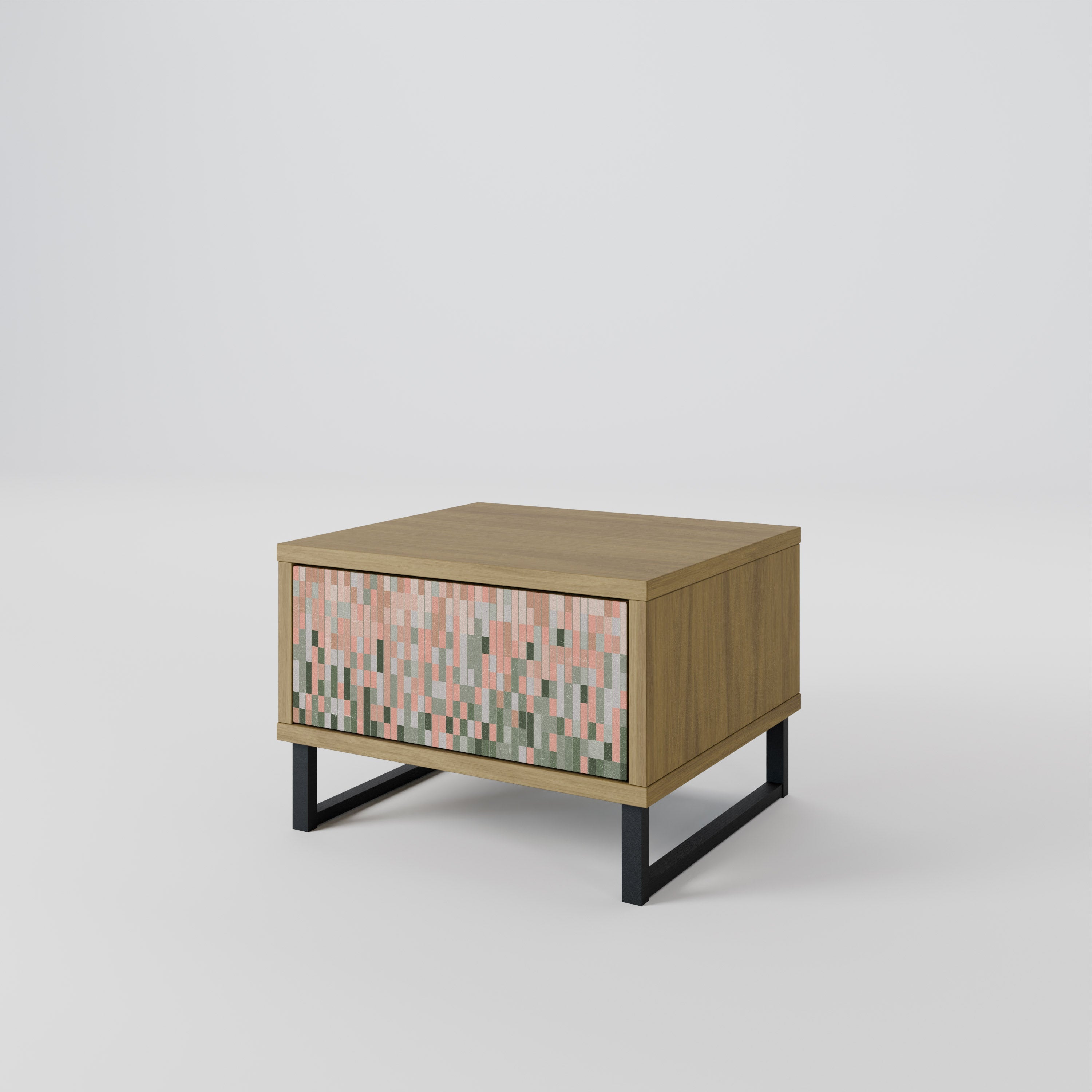 BUILDING THE FUTURE Nightstand in Oak Effect