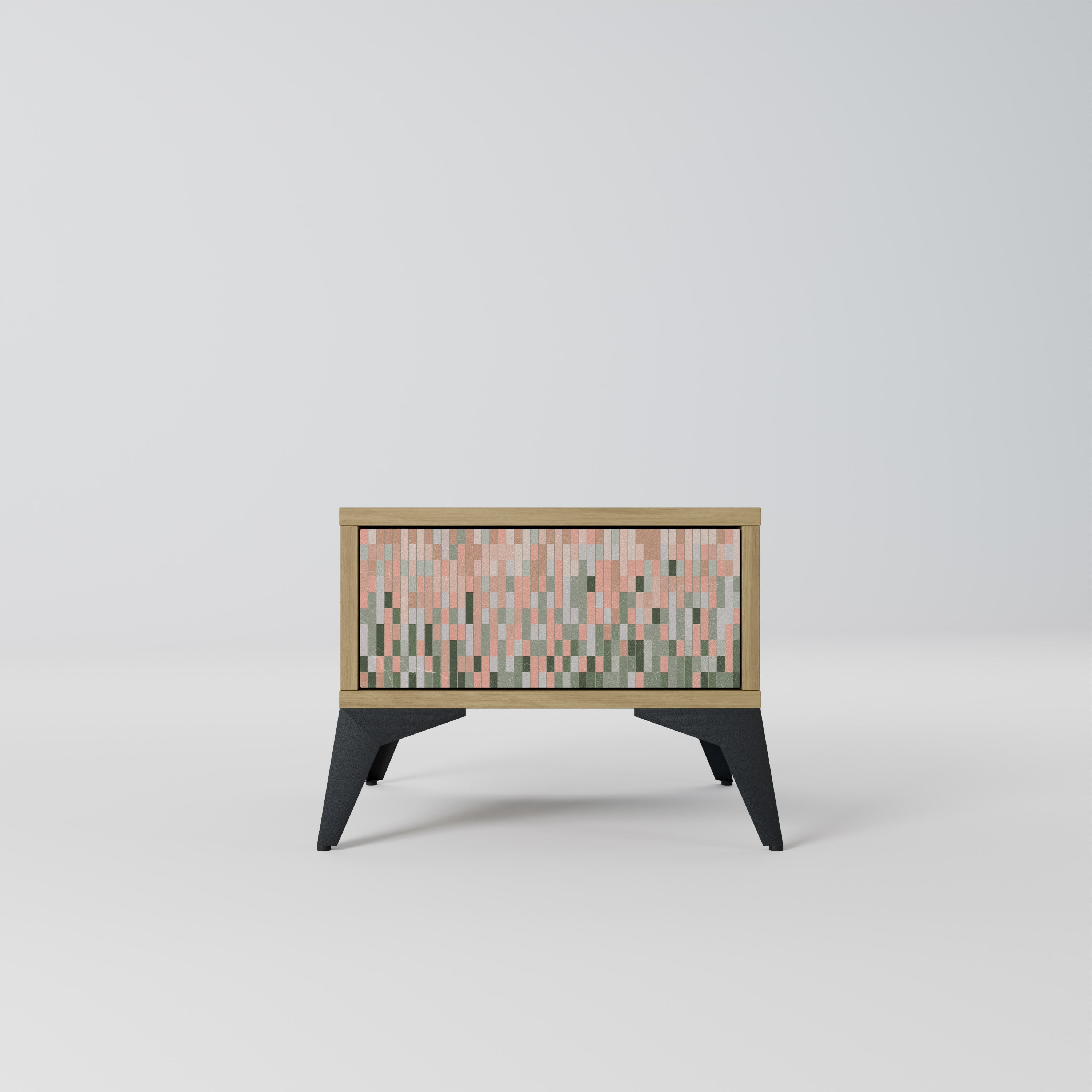 BUILDING THE FUTURE Nightstand in Oak Effect