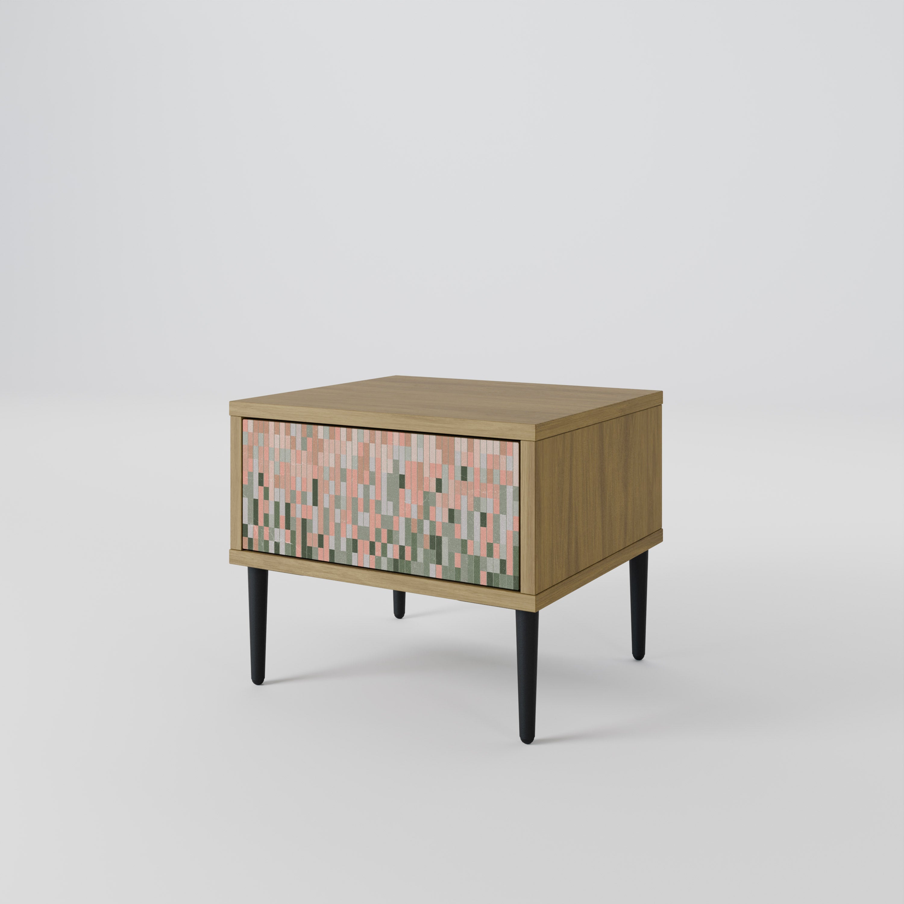 BUILDING THE FUTURE Nightstand in Oak Effect