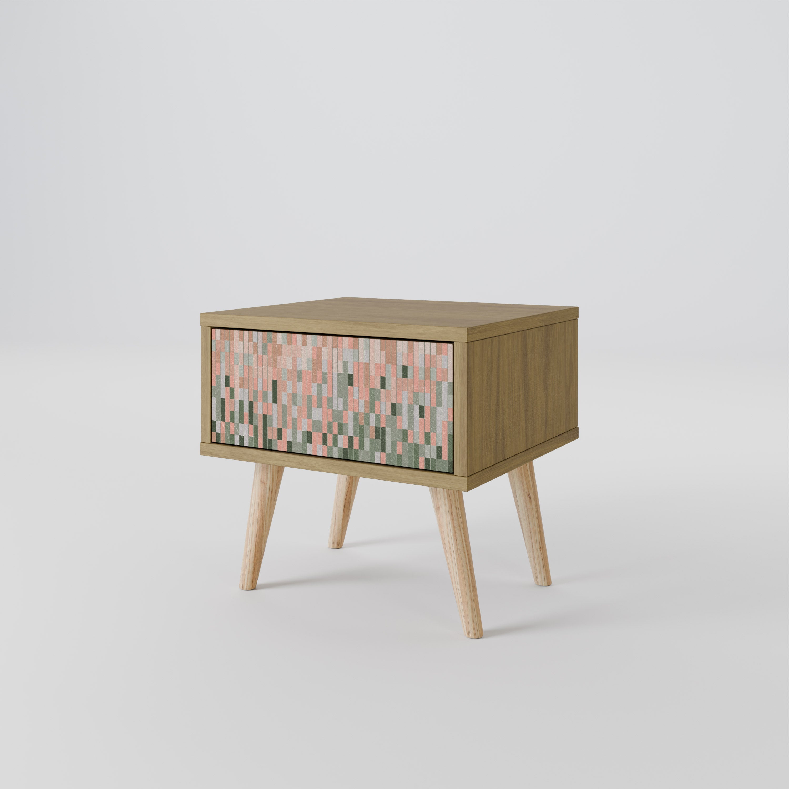 BUILDING THE FUTURE Nightstand in Oak Effect