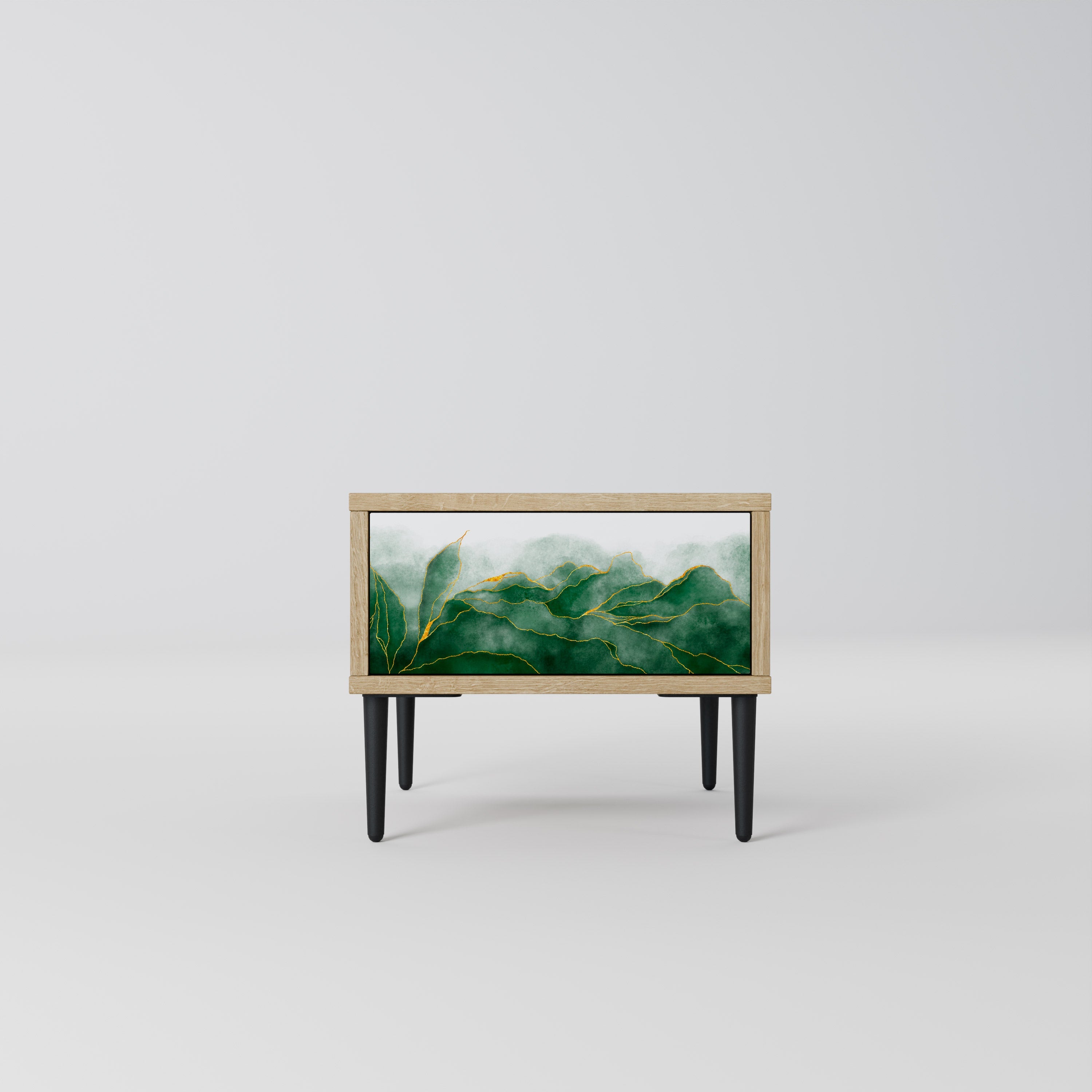 EXPENSIVE NATURE Nightstand in Oak Effect