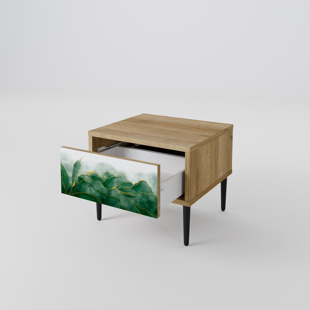 EXPENSIVE NATURE Nightstand in Oak Effect