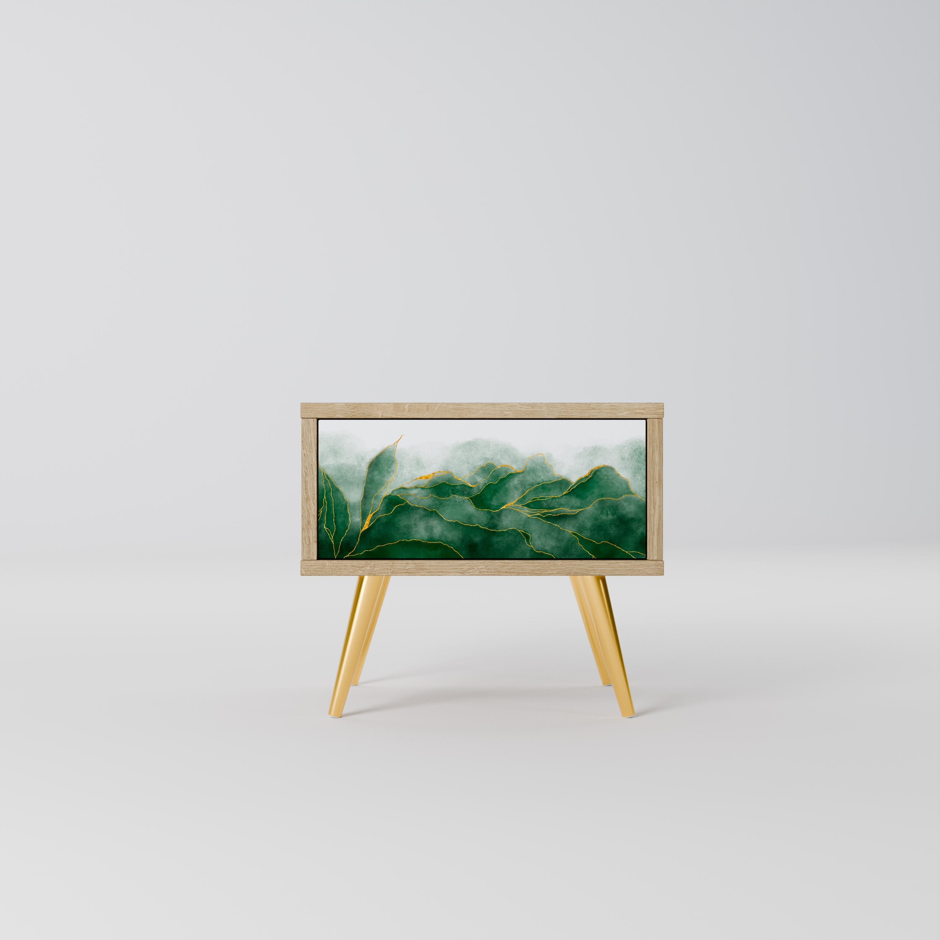 EXPENSIVE NATURE Nightstand in Oak Effect