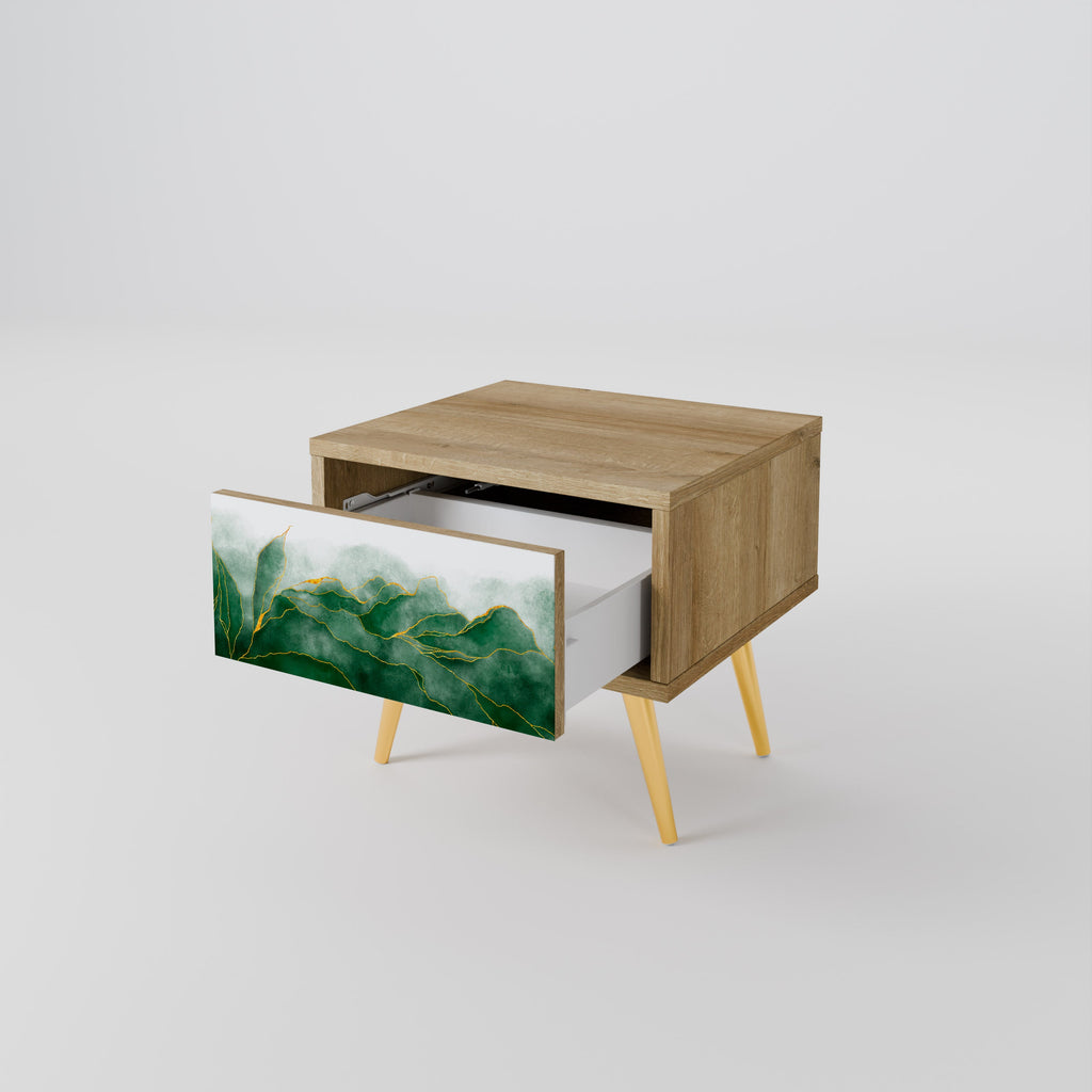 EXPENSIVE NATURE Nightstand in Oak Effect