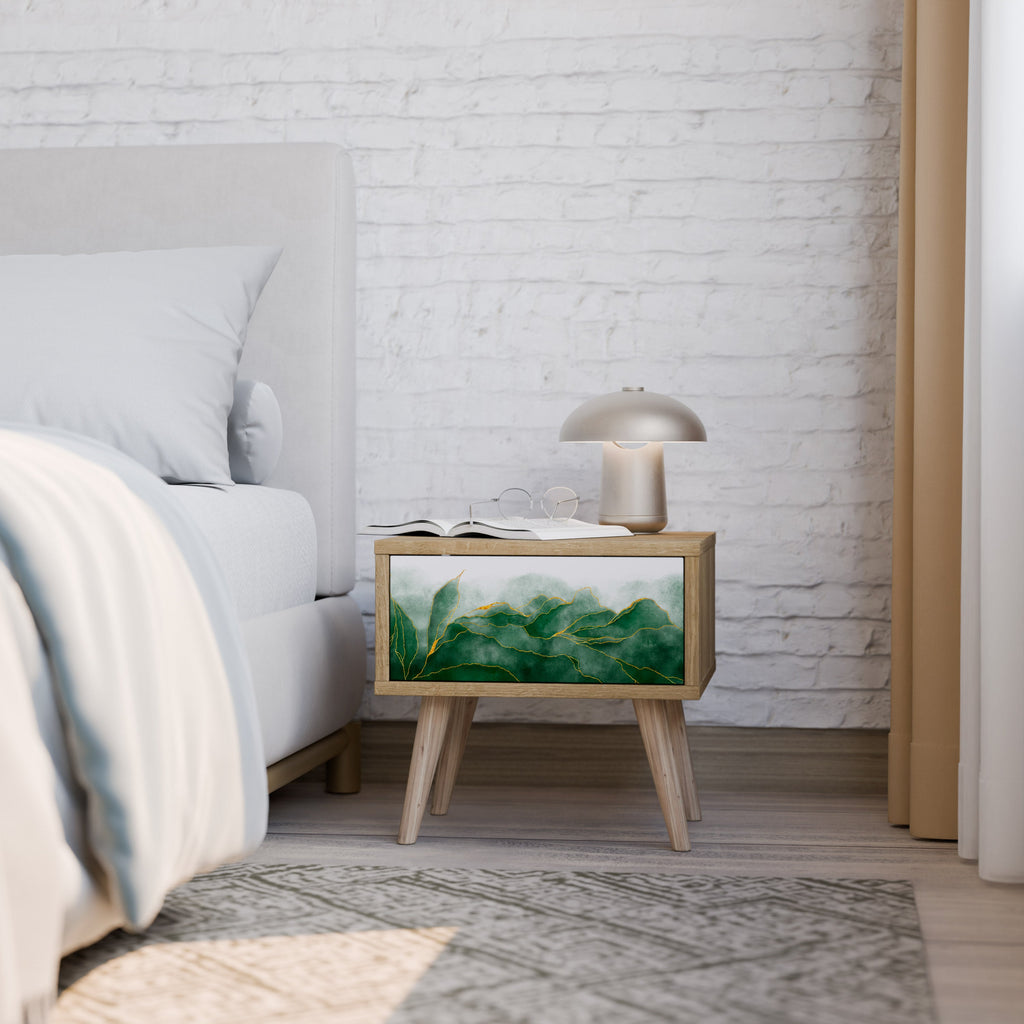 EXPENSIVE NATURE Nightstand in Oak Effect