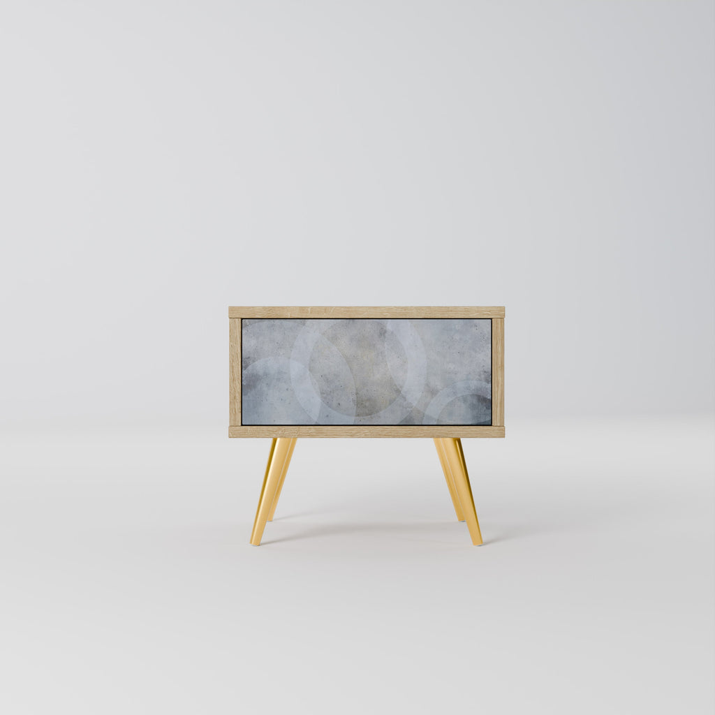 MUTED ARC Nightstand in Oak Effect