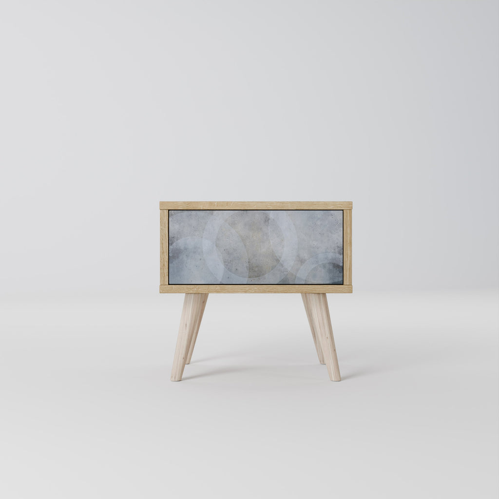 MUTED ARC Nightstand in Oak Effect
