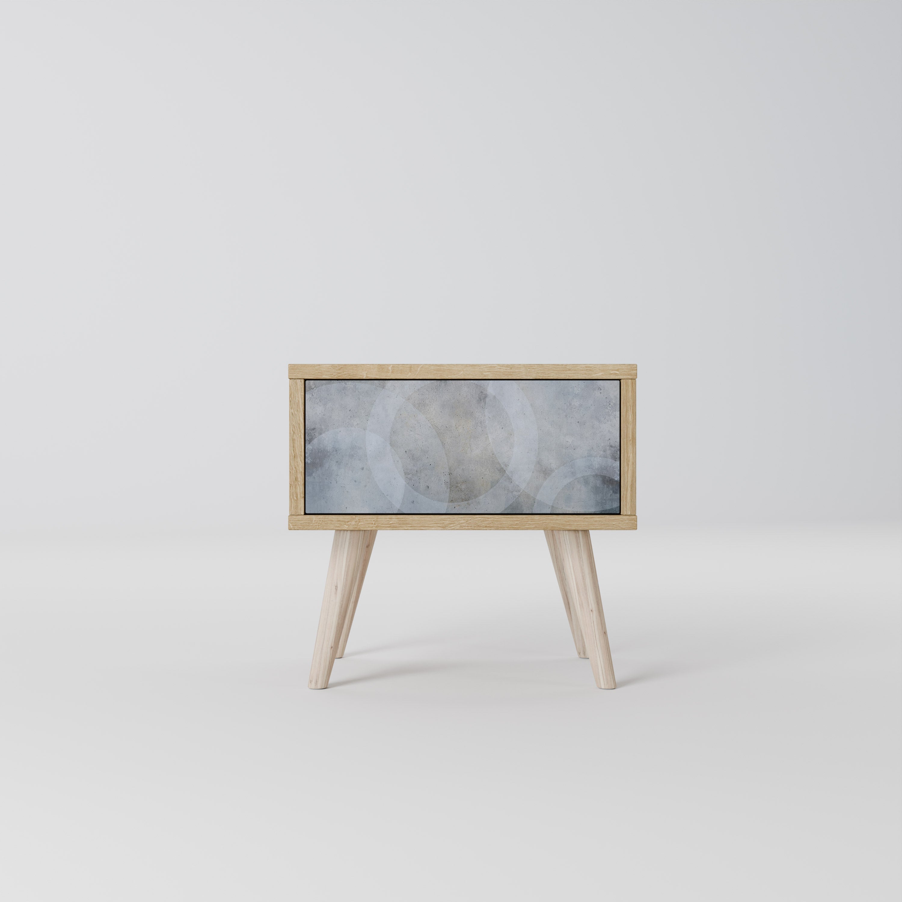 MUTED ARC Nightstand in Oak Effect