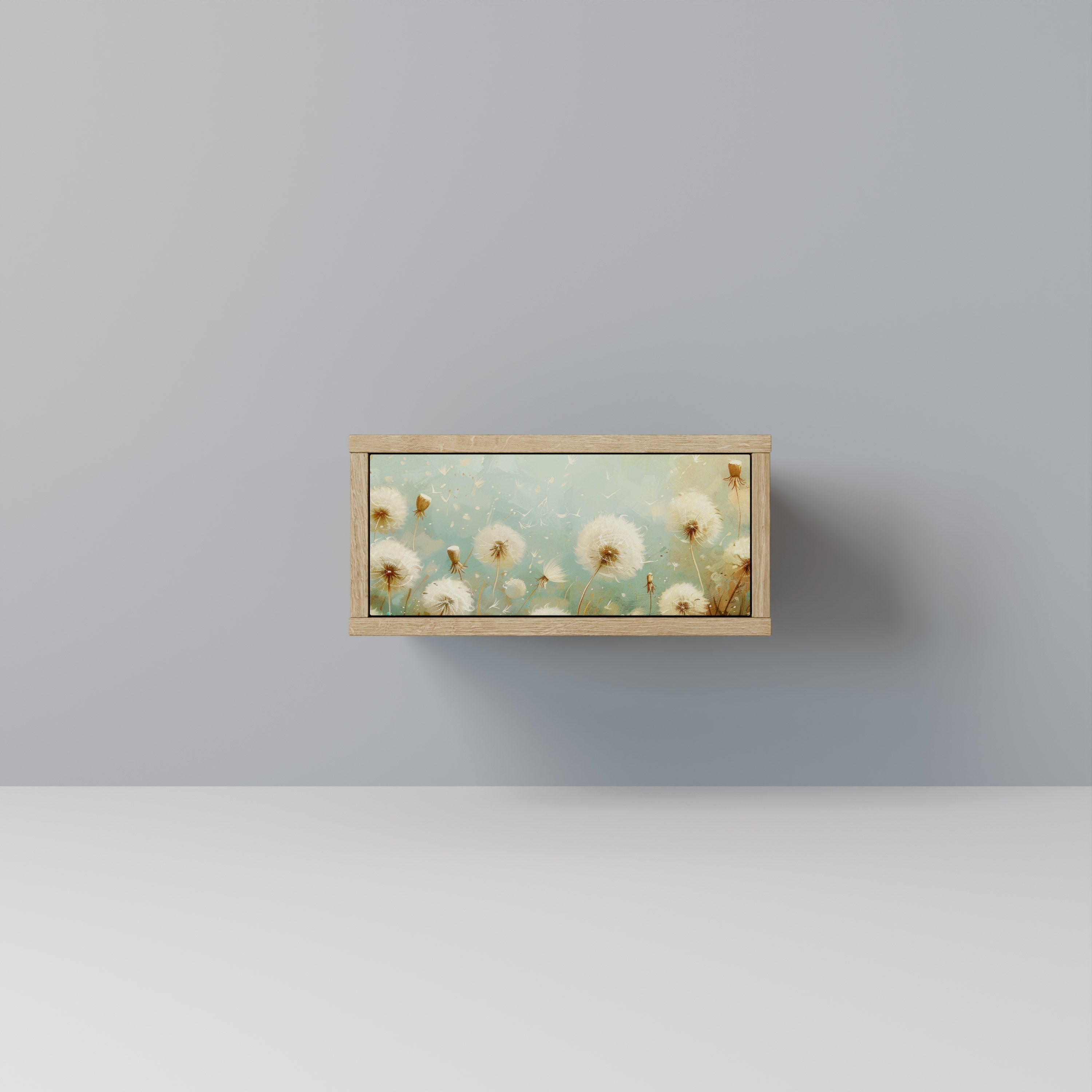 DREAMY MEADOW Nightstand in Oak Effect