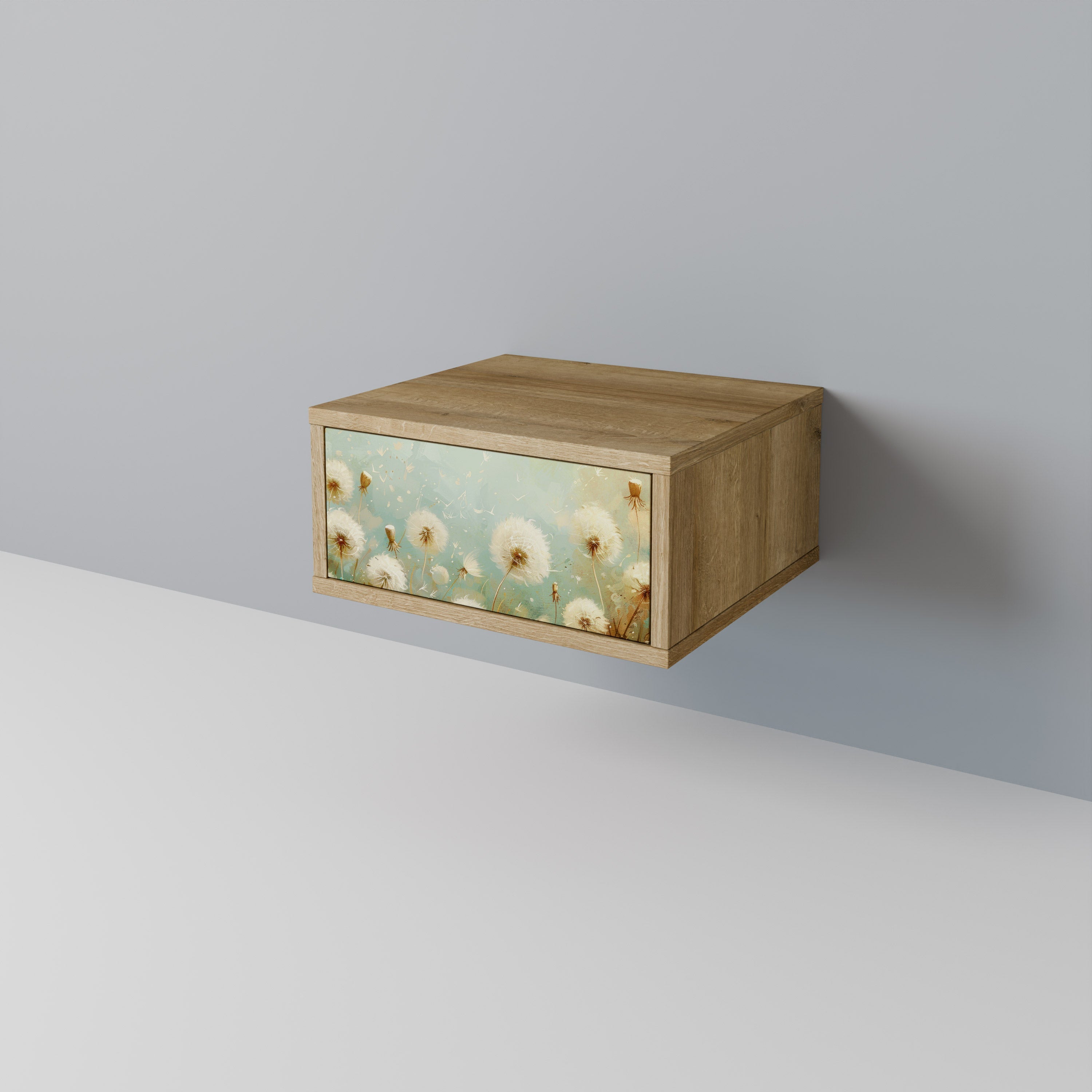 DREAMY MEADOW Nightstand in Oak Effect