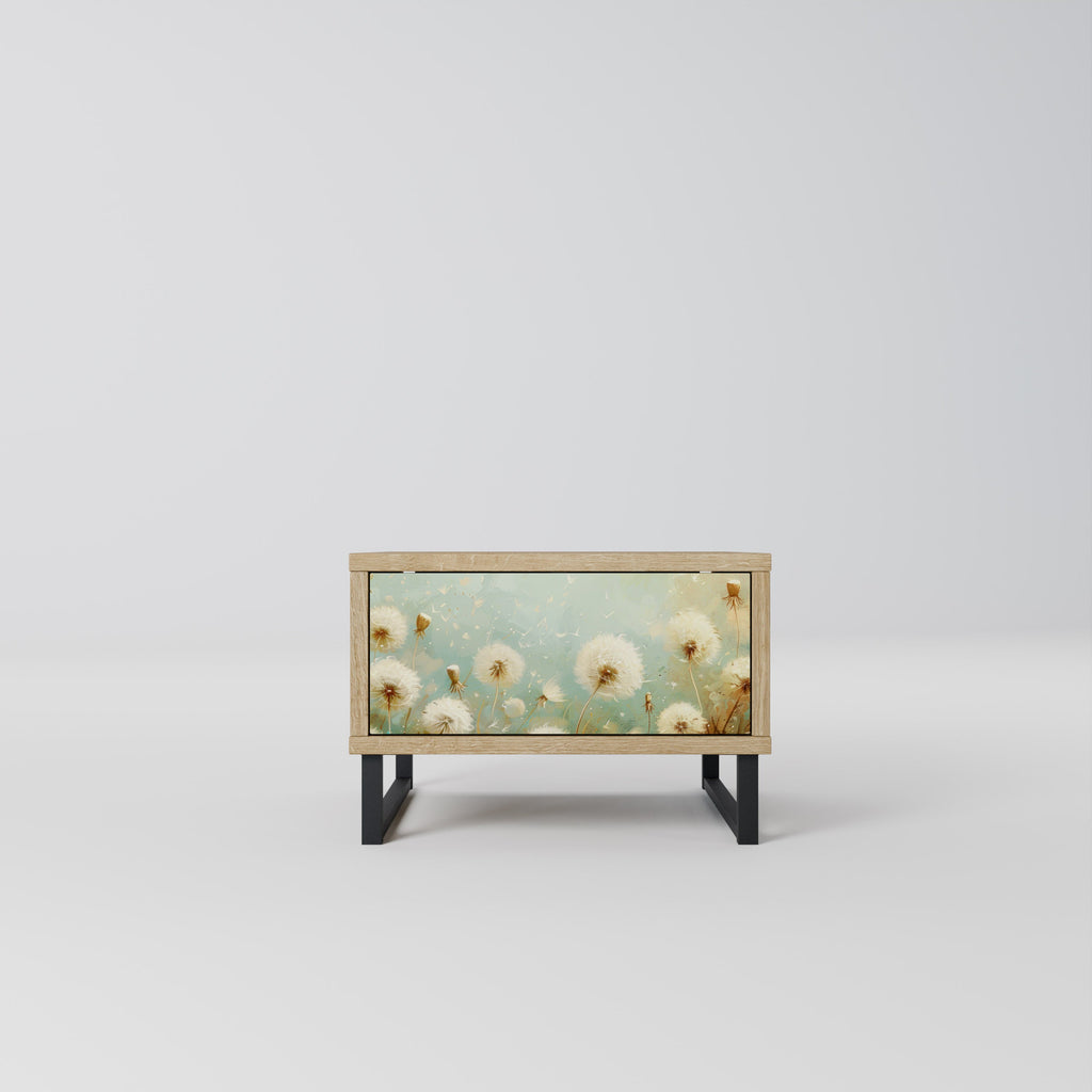 DREAMY MEADOW Nightstand in Oak Effect