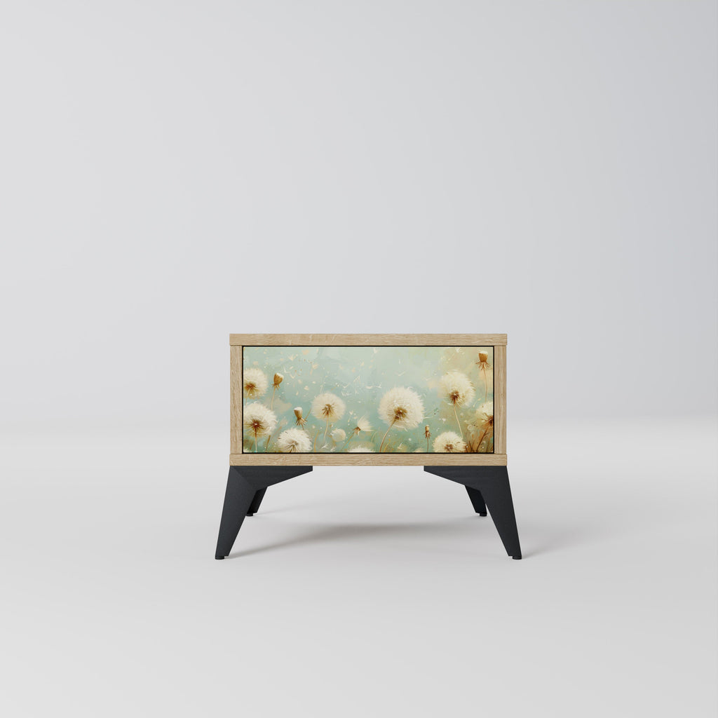 DREAMY MEADOW Nightstand in Oak Effect