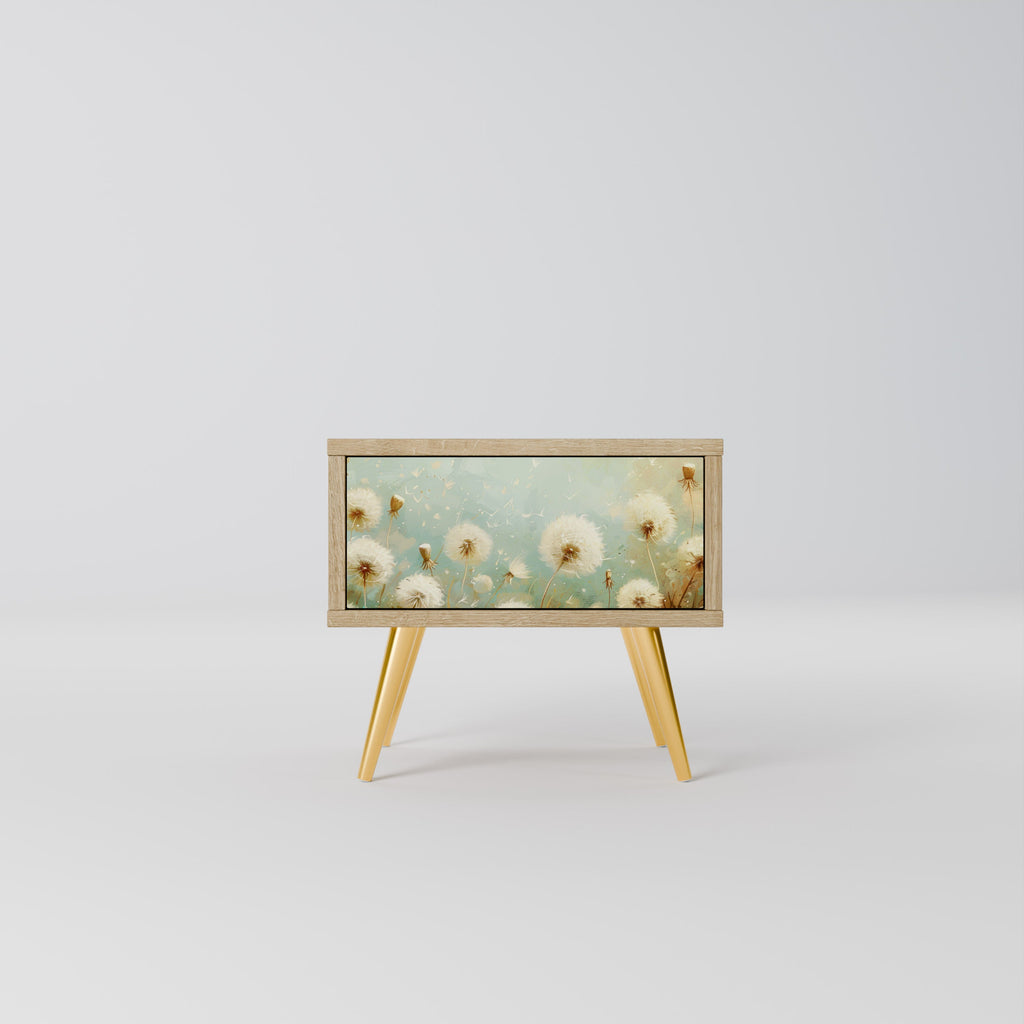 DREAMY MEADOW Nightstand in Oak Effect