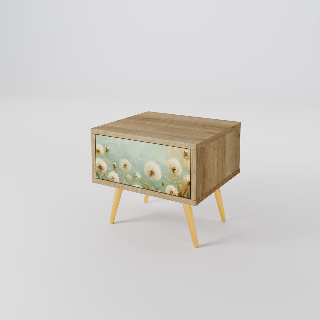 DREAMY MEADOW Nightstand in Oak Effect