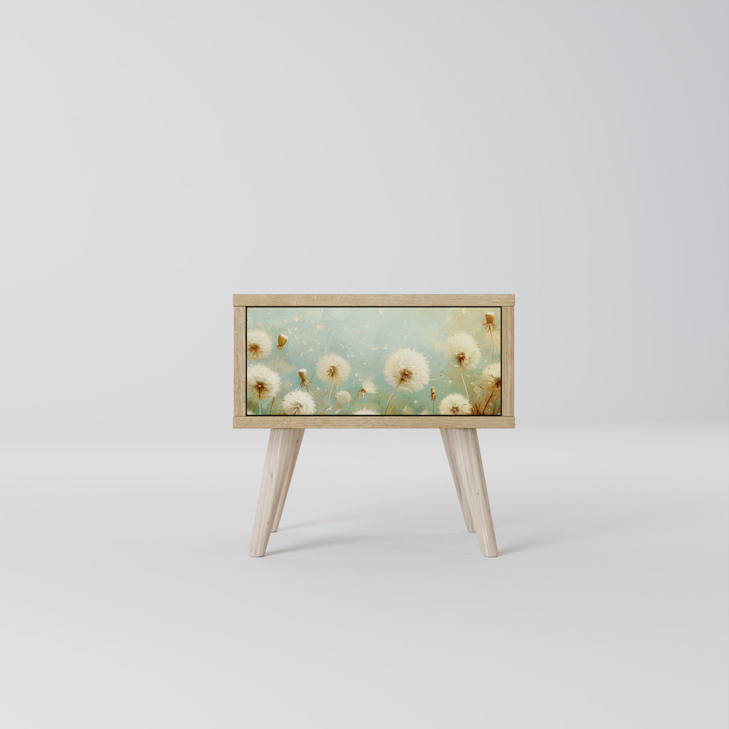 DREAMY MEADOW Nightstand in Oak Effect