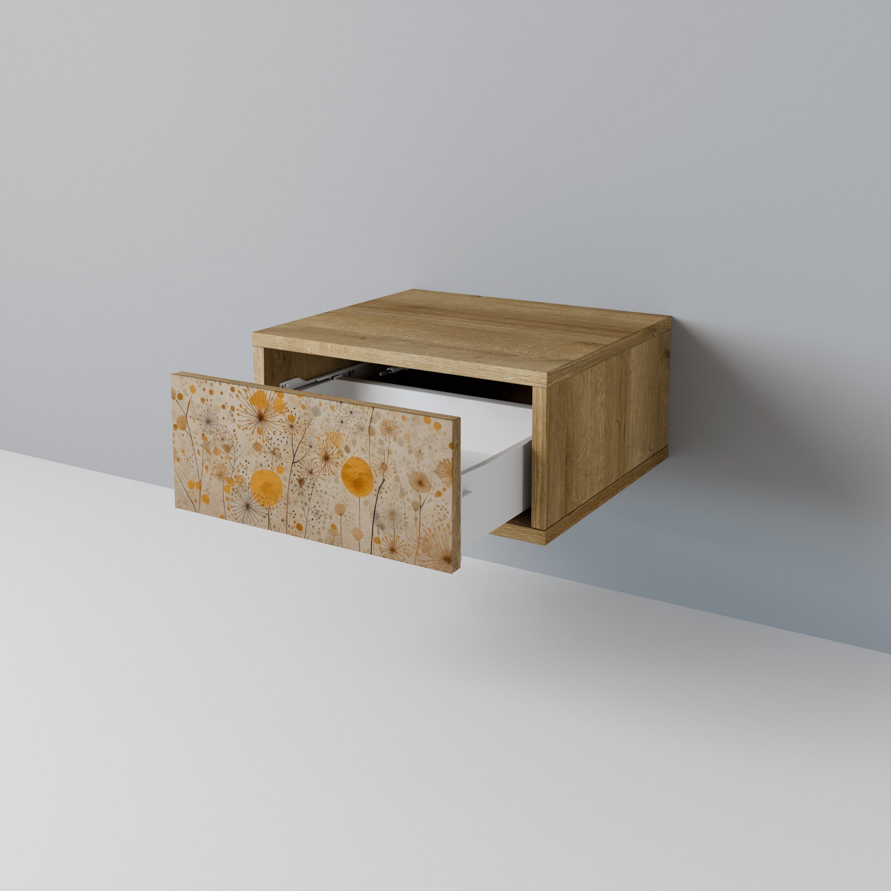 MORNING GLADE Nightstand in Oak Effect