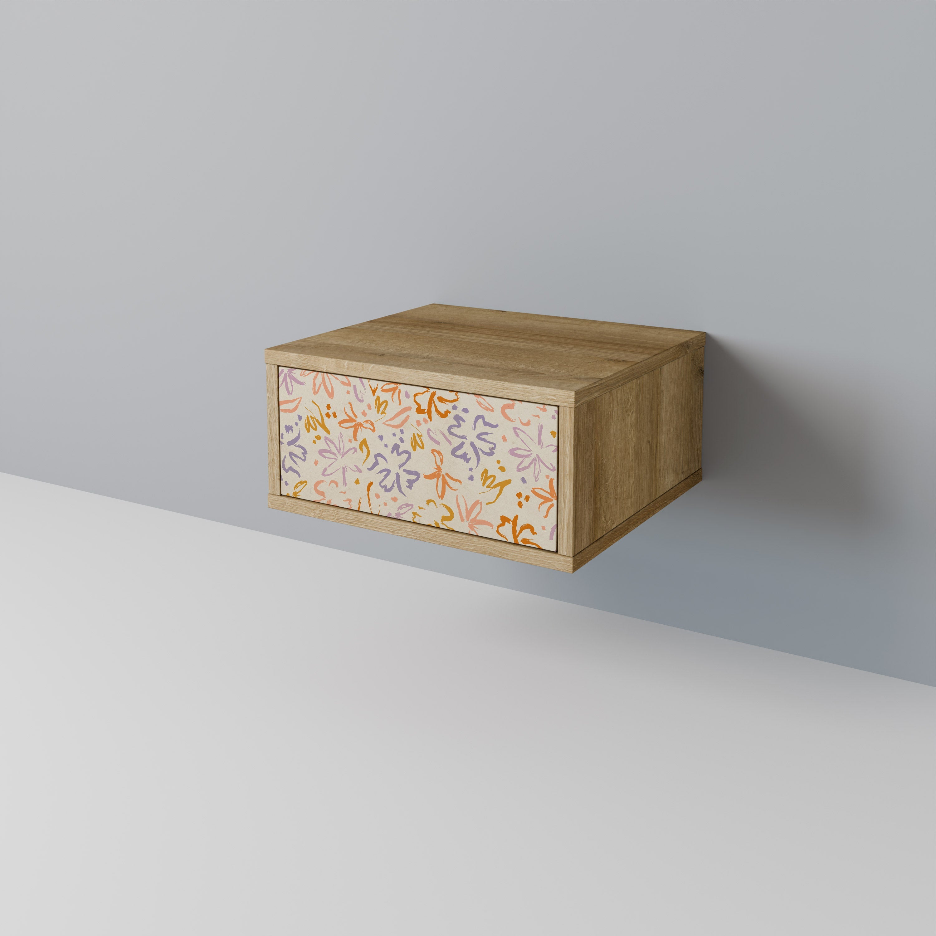 SPRING WHIMSY Nightstand in Oak Effect