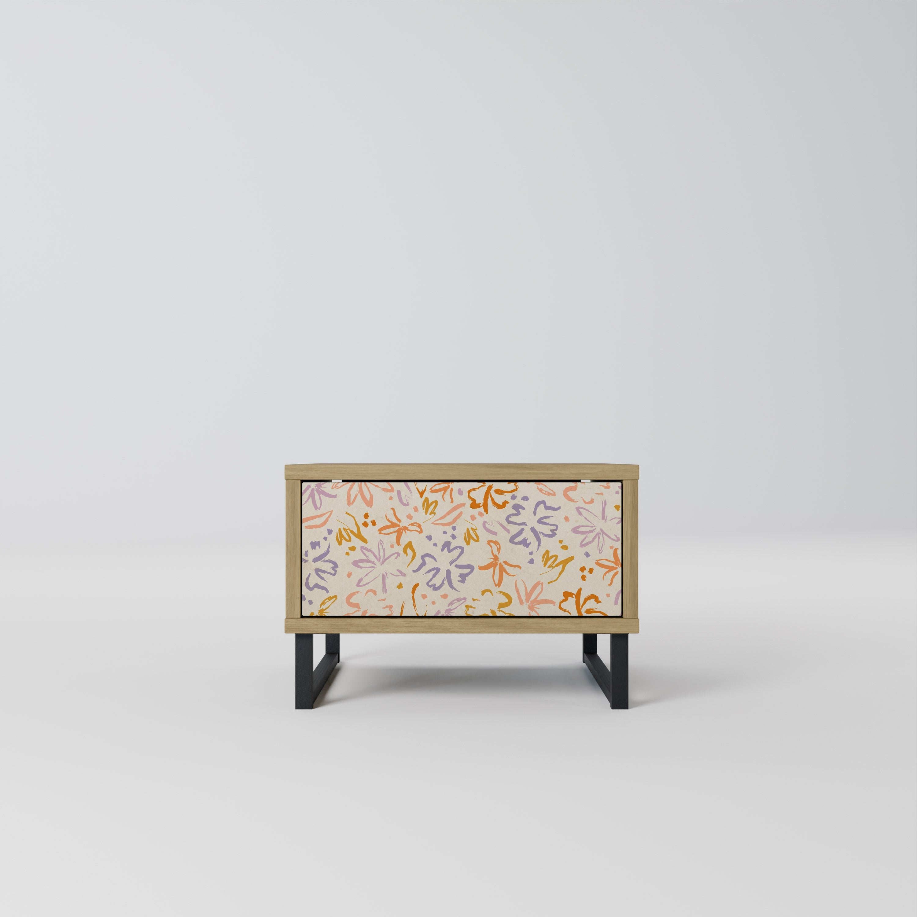 SPRING WHIMSY Nightstand in Oak Effect