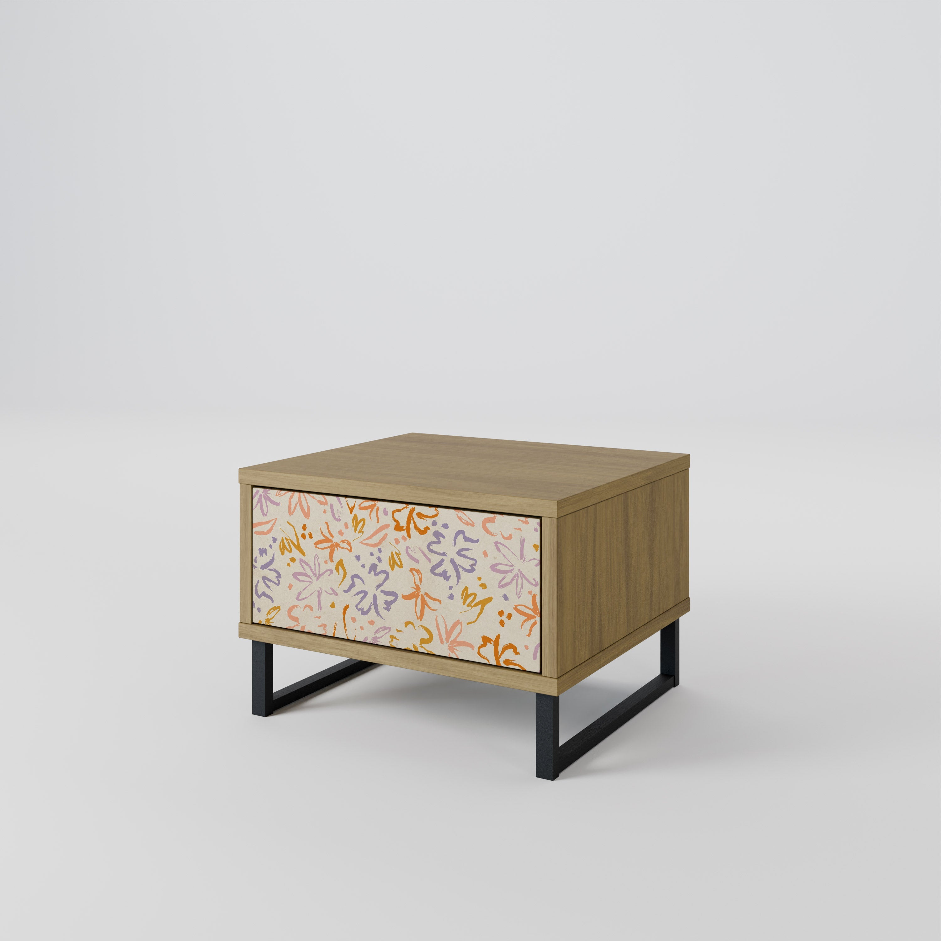 SPRING WHIMSY Nightstand in Oak Effect