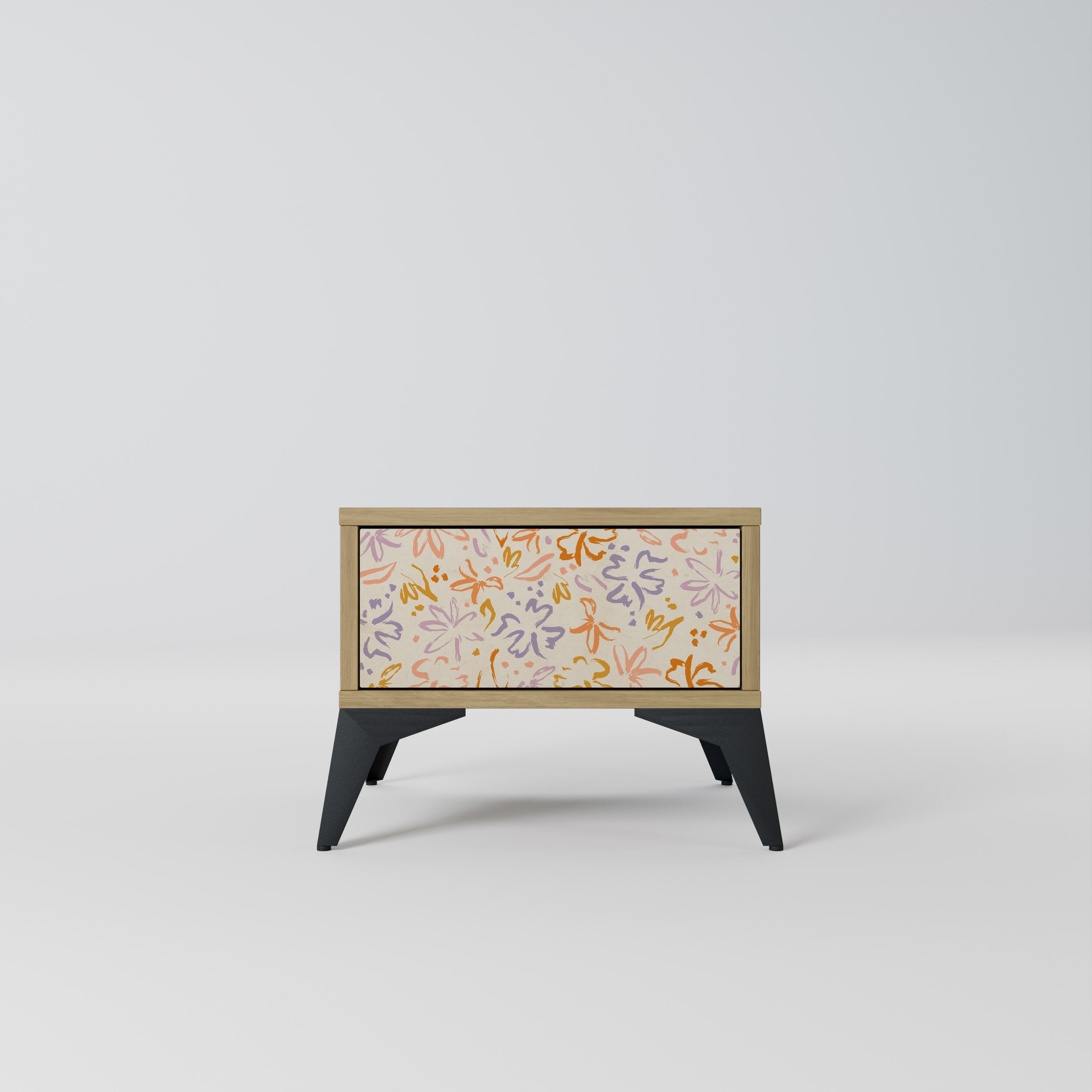 SPRING WHIMSY Nightstand in Oak Effect