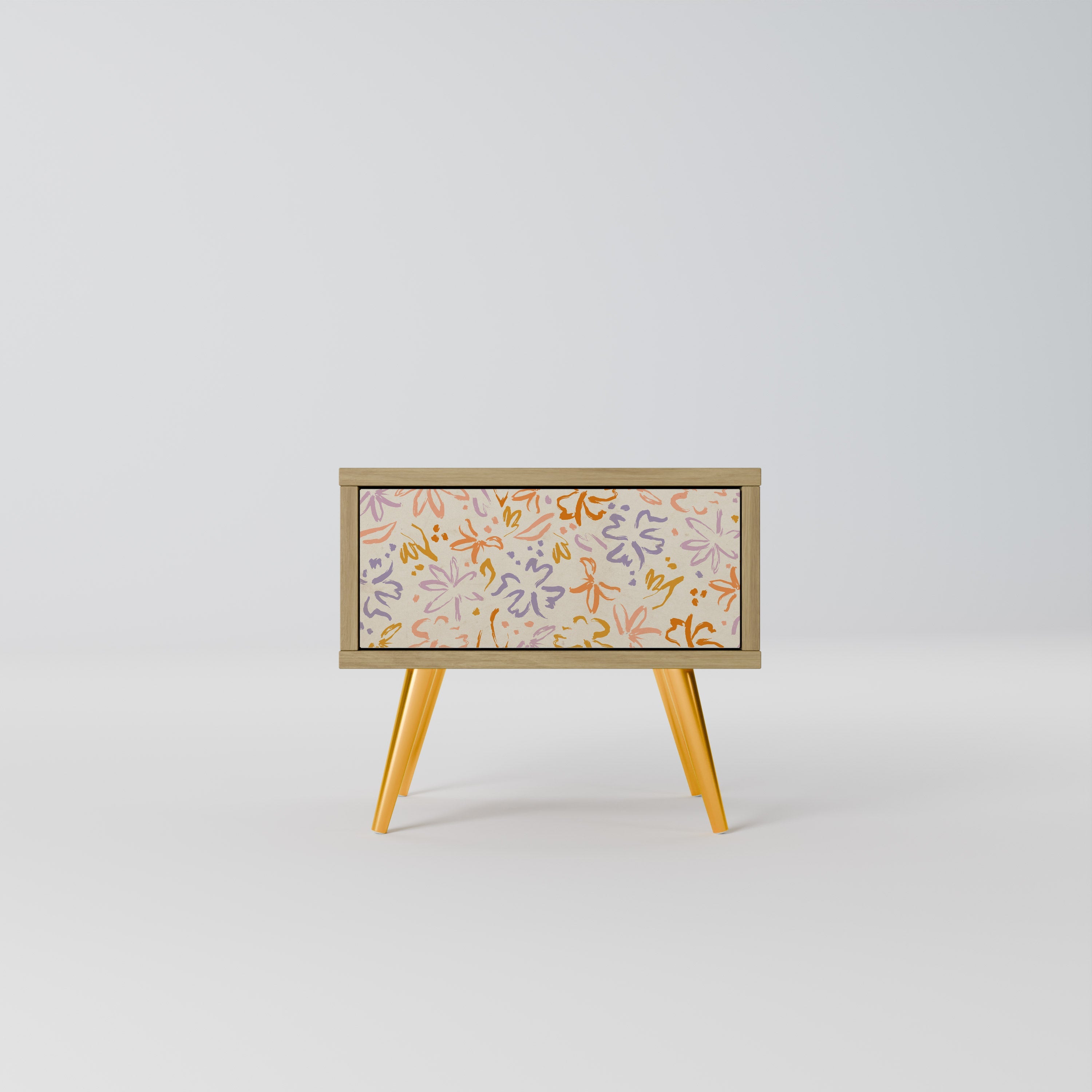 SPRING WHIMSY Nightstand in Oak Effect