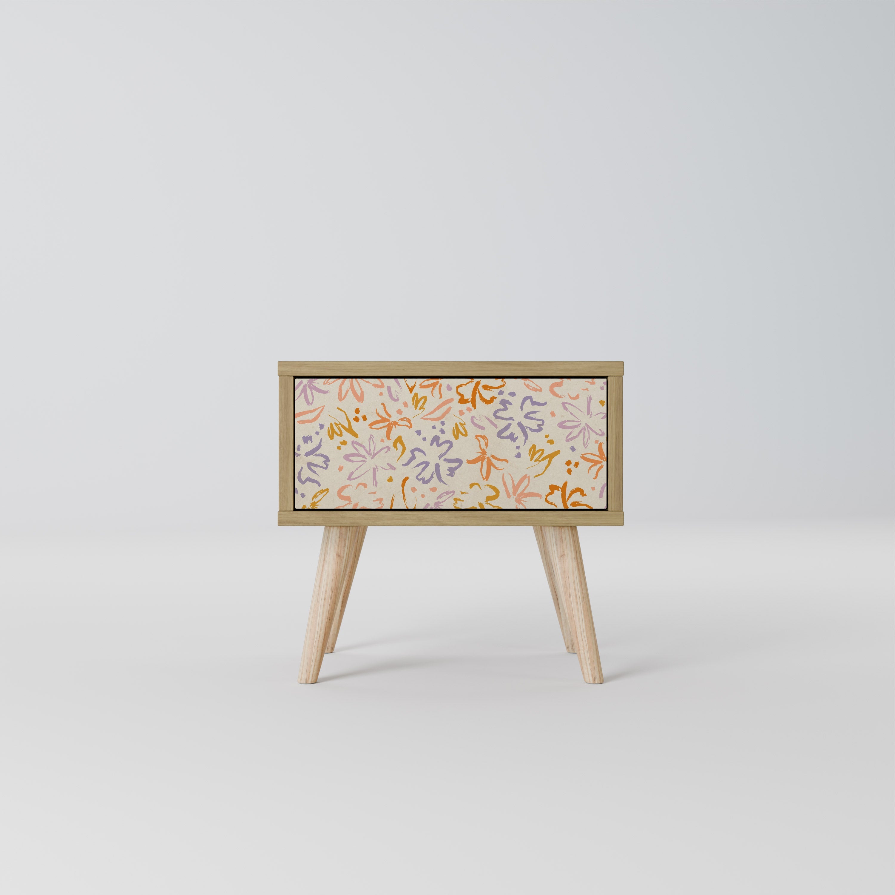 SPRING WHIMSY Nightstand in Oak Effect