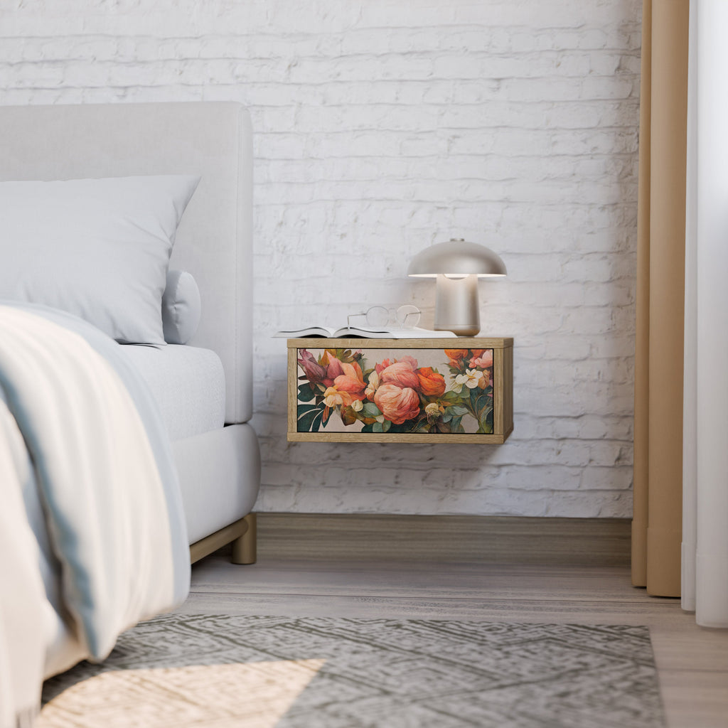 STYLISH BEAUTY Nightstand in Oak Effect