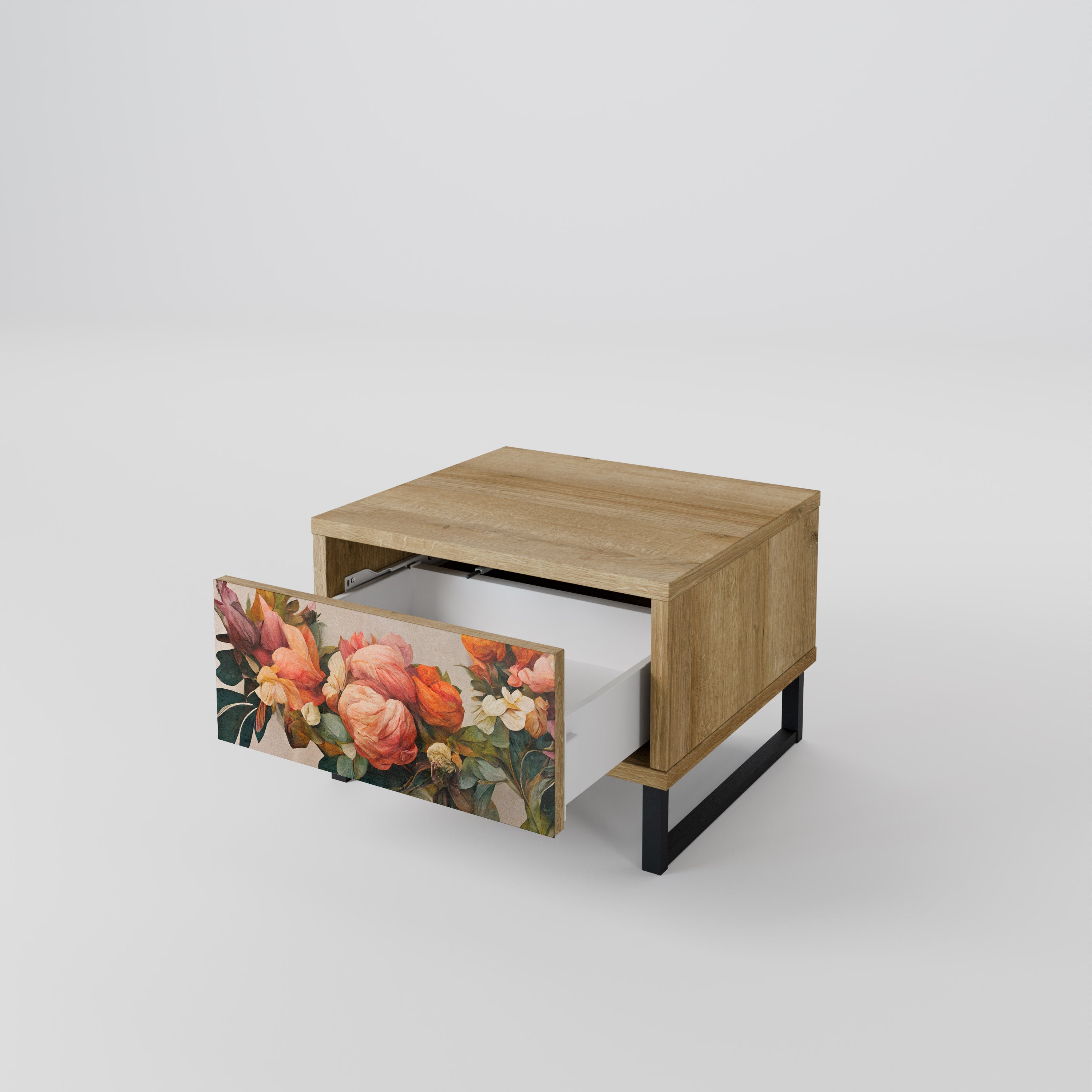 Table de chevet STYLISH BEAUTY effet chêne