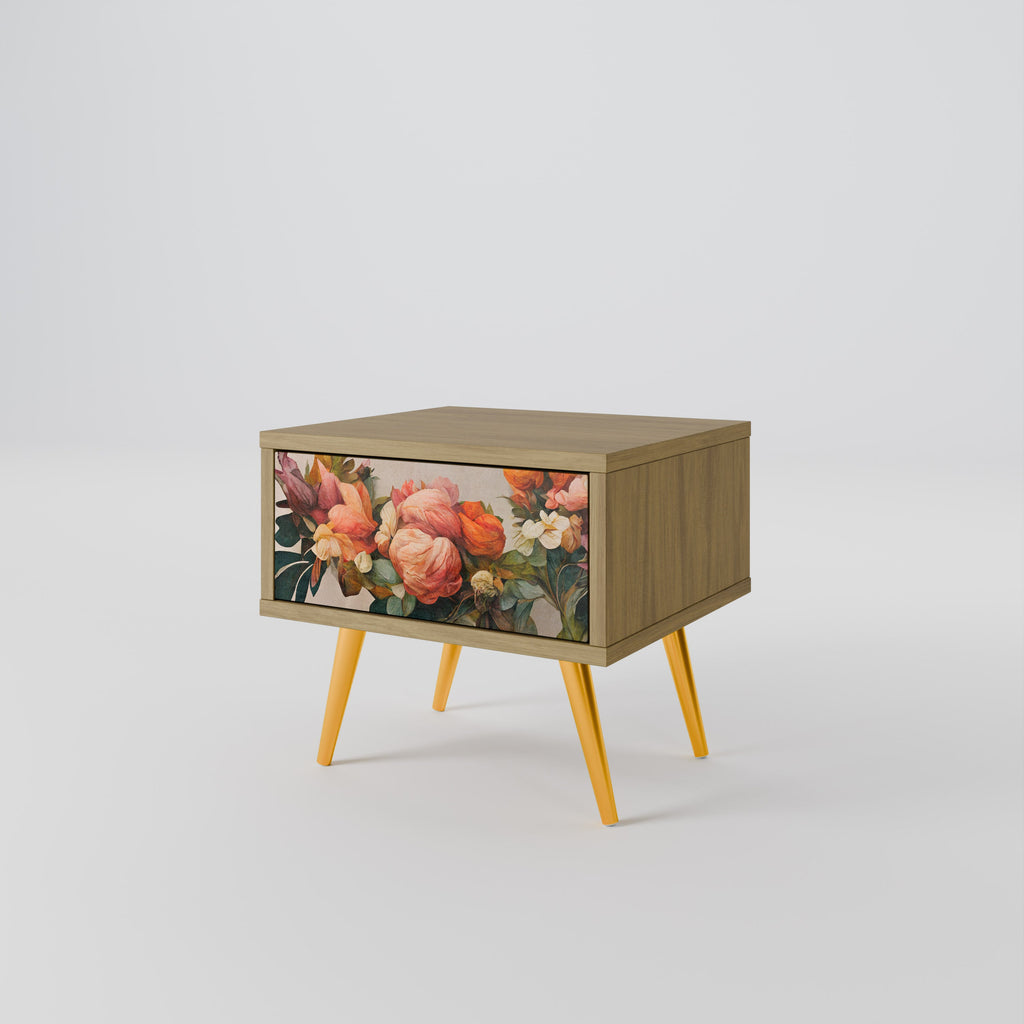 STYLISH BEAUTY Nightstand in Oak Effect