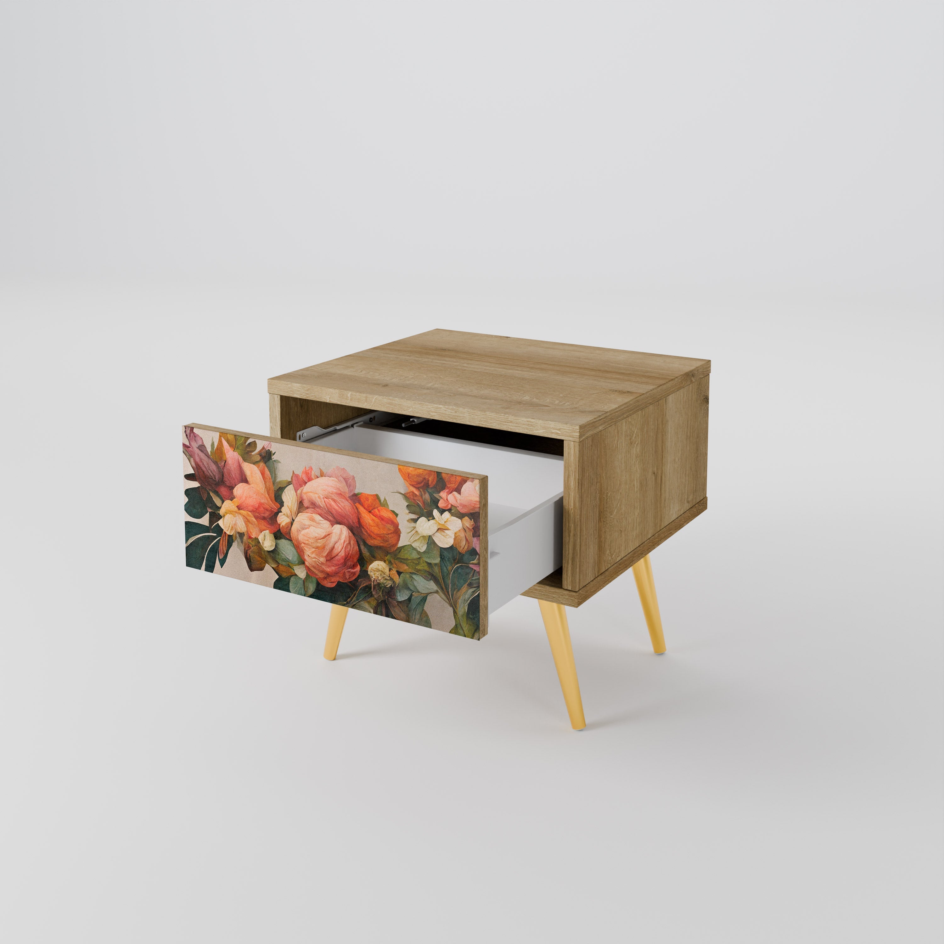 Table de chevet STYLISH BEAUTY effet chêne