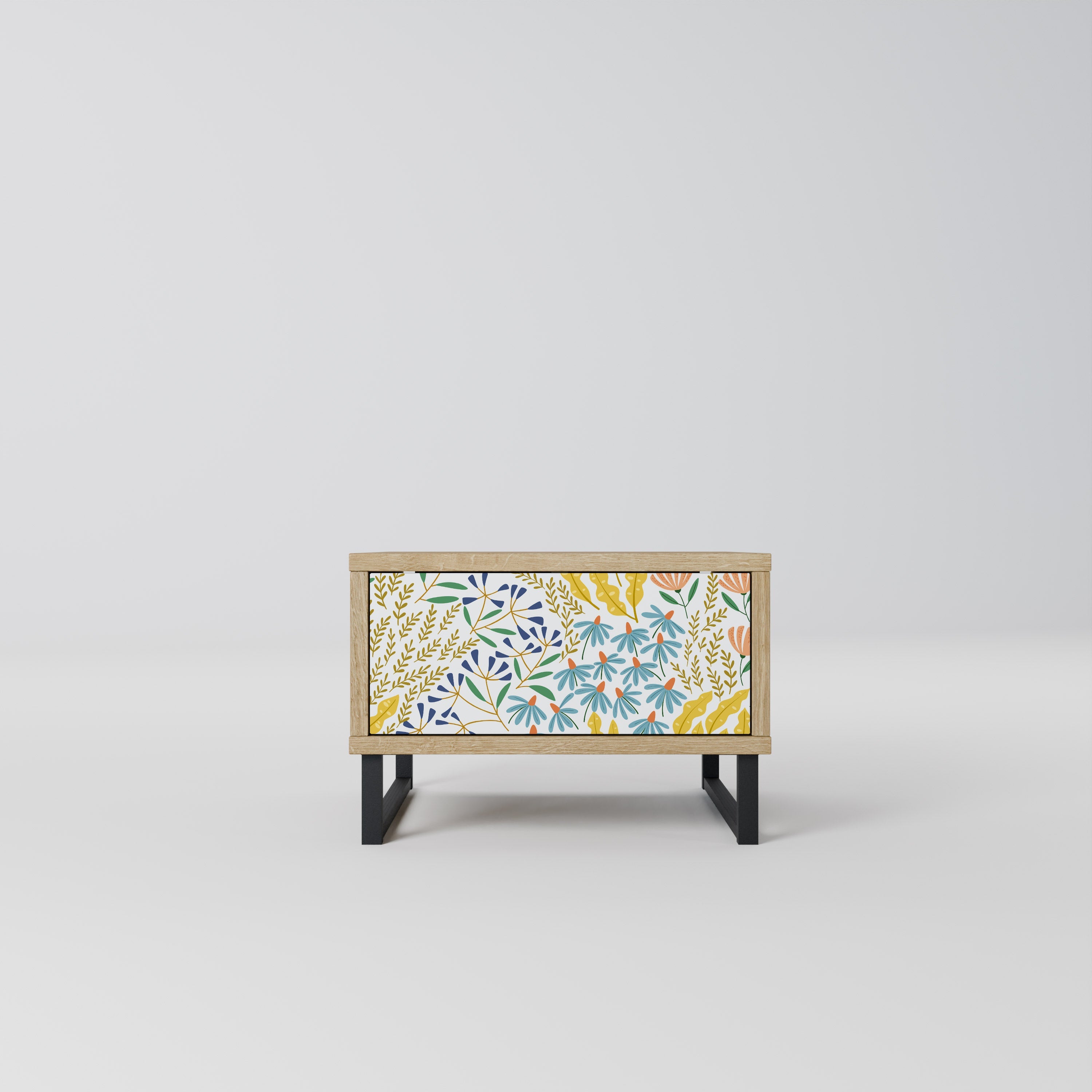 Table de chevet HELLO SPRING effet chêne