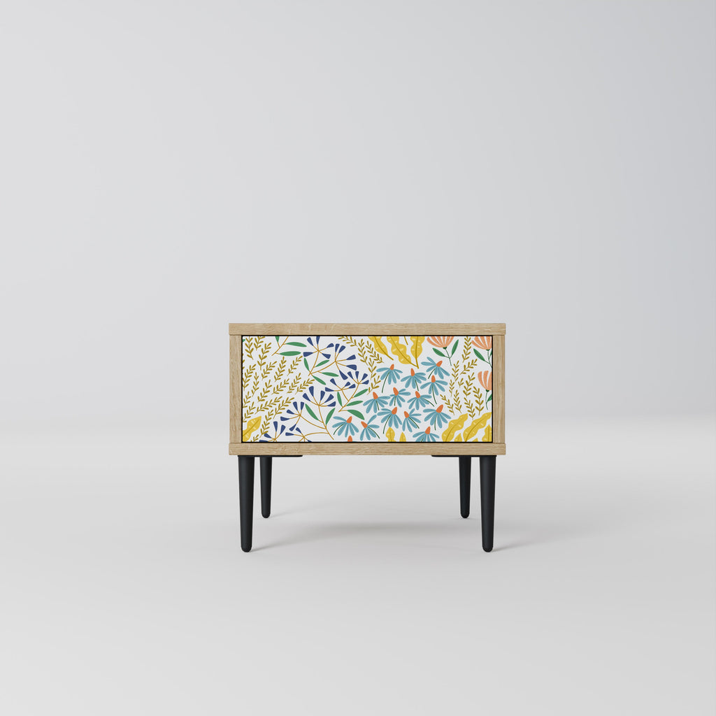 Table de chevet HELLO SPRING effet chêne