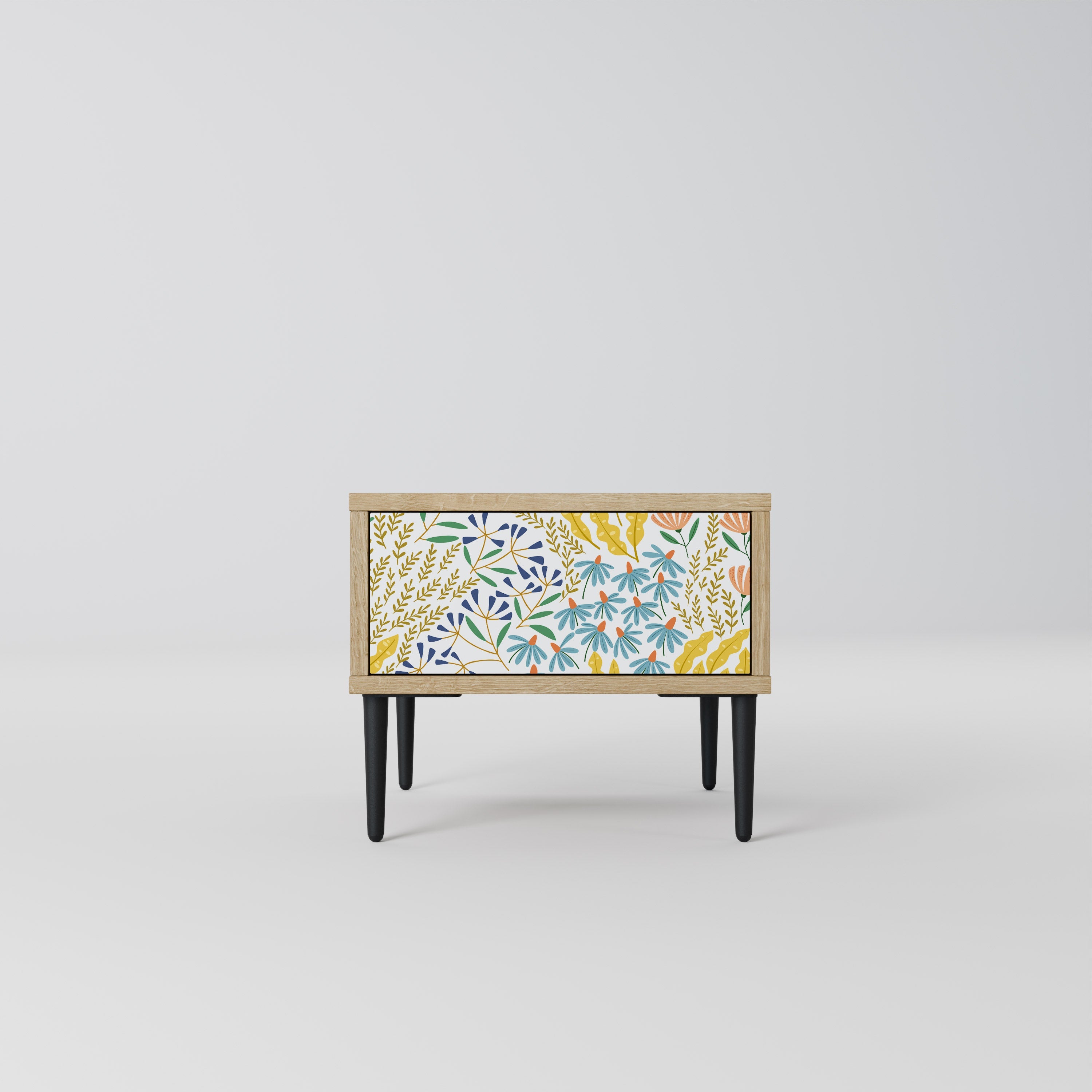 Table de chevet HELLO SPRING effet chêne