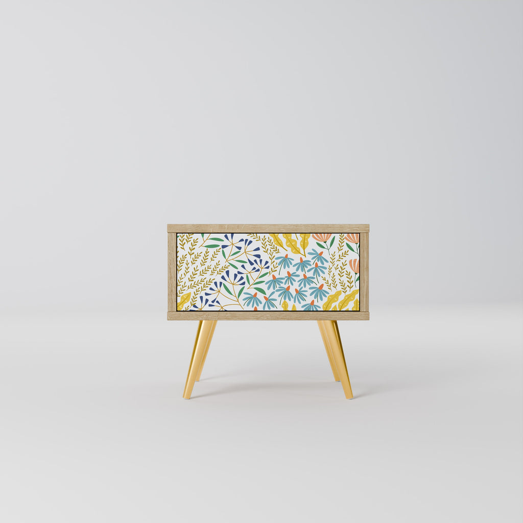 Table de chevet HELLO SPRING effet chêne