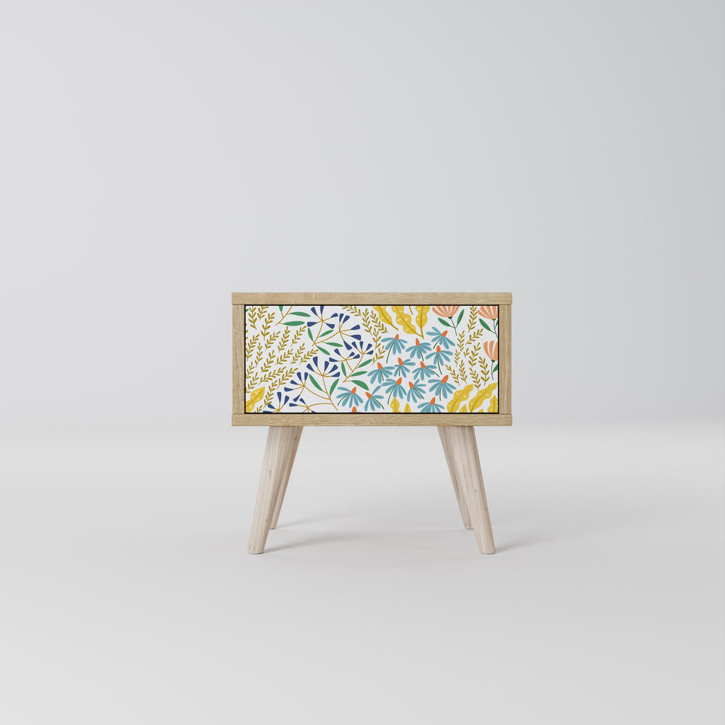 Table de chevet HELLO SPRING effet chêne