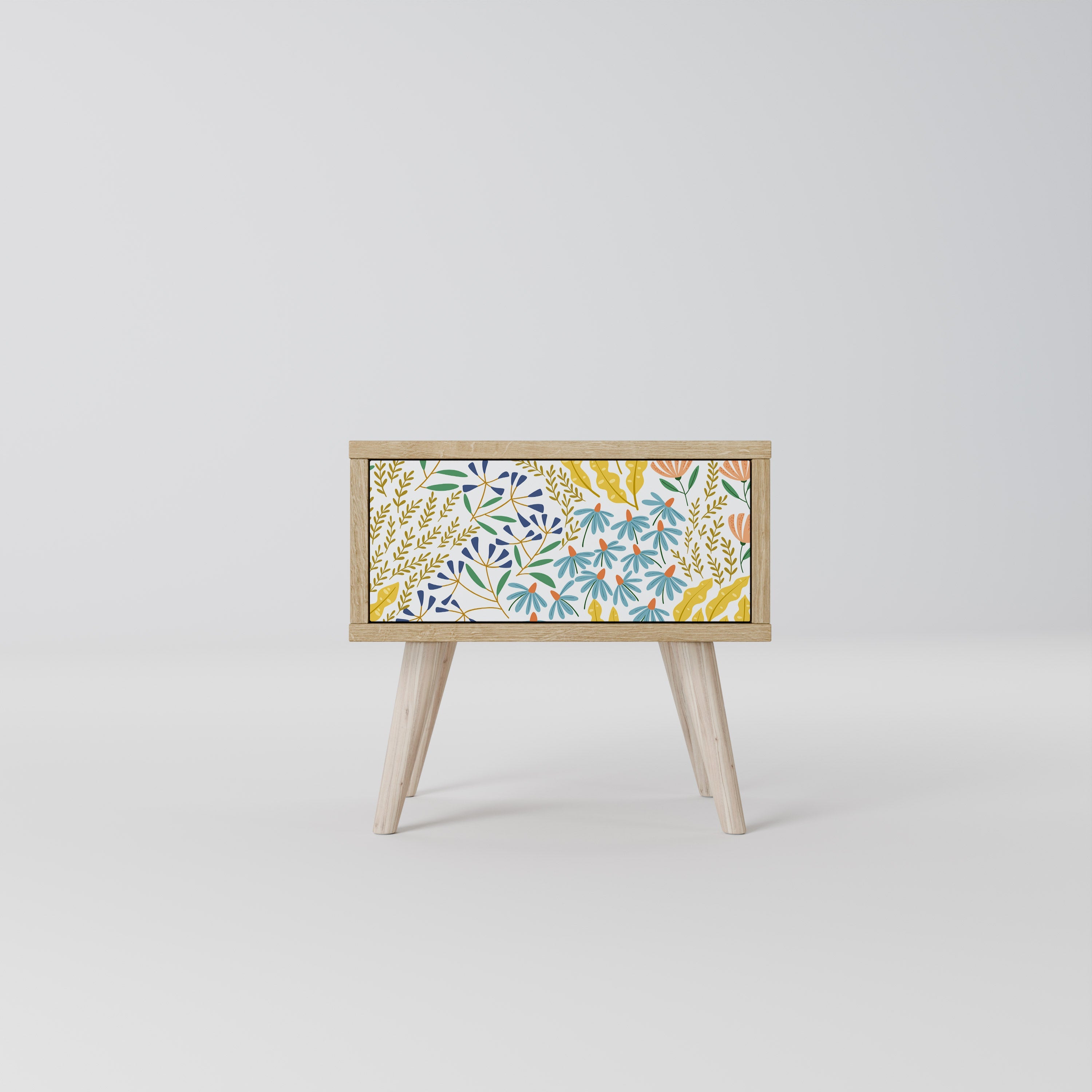 Table de chevet HELLO SPRING effet chêne