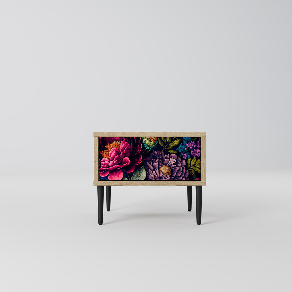 BLOOMING ELEGANCE Nightstand in Oak Effect