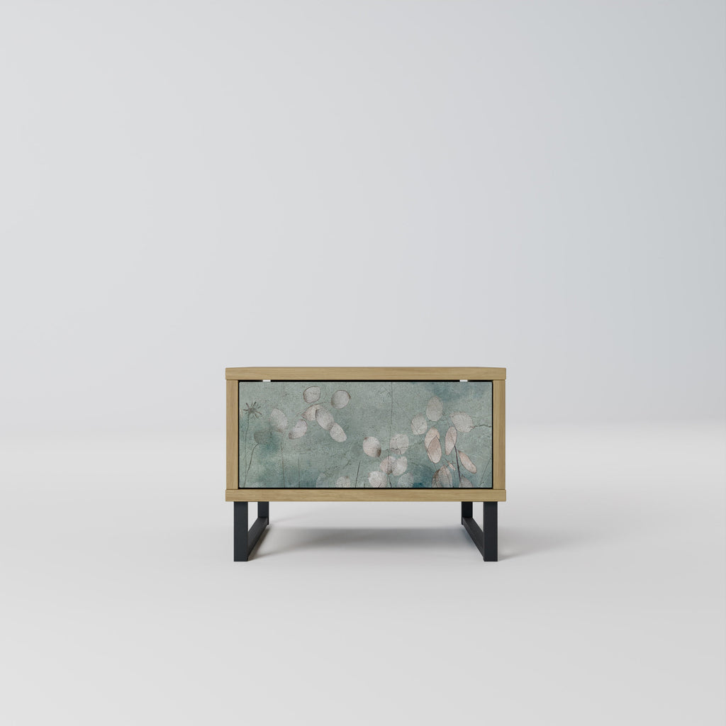 NIGHT LADY Nightstand in Oak Effect