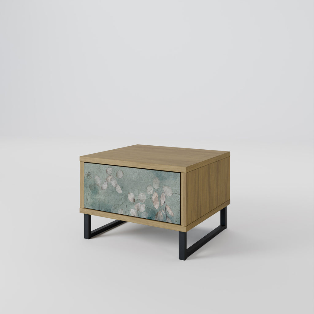 NIGHT LADY Nightstand in Oak Effect