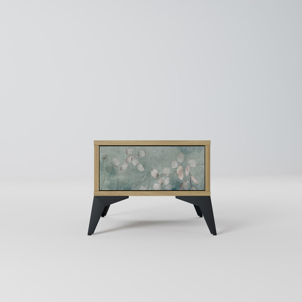 NIGHT LADY Nightstand in Oak Effect