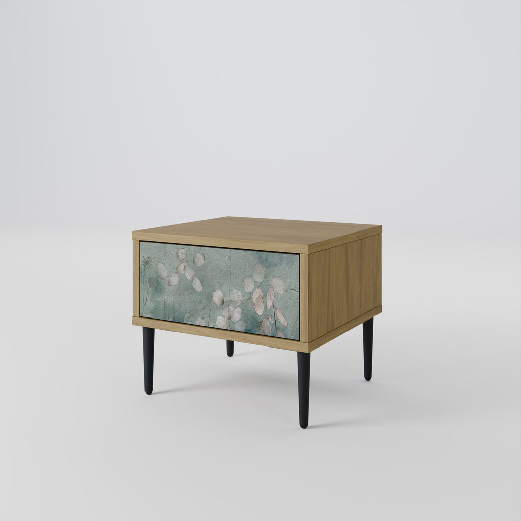 NIGHT LADY Nightstand in Oak Effect