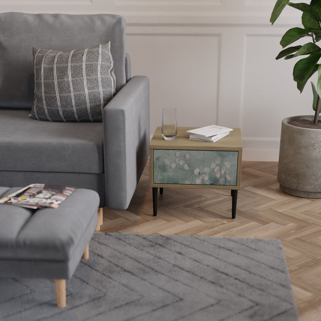 NIGHT LADY Nightstand in Oak Effect