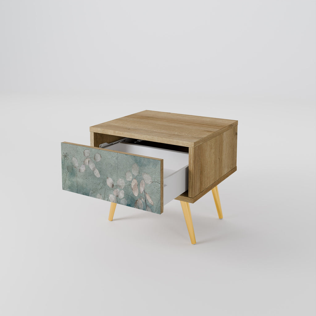 NIGHT LADY Nightstand in Oak Effect