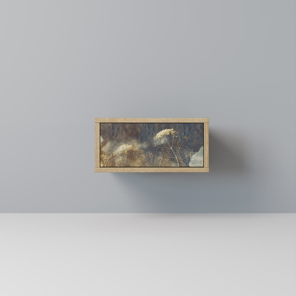 GENTLE POWER Nightstand in Oak Effect